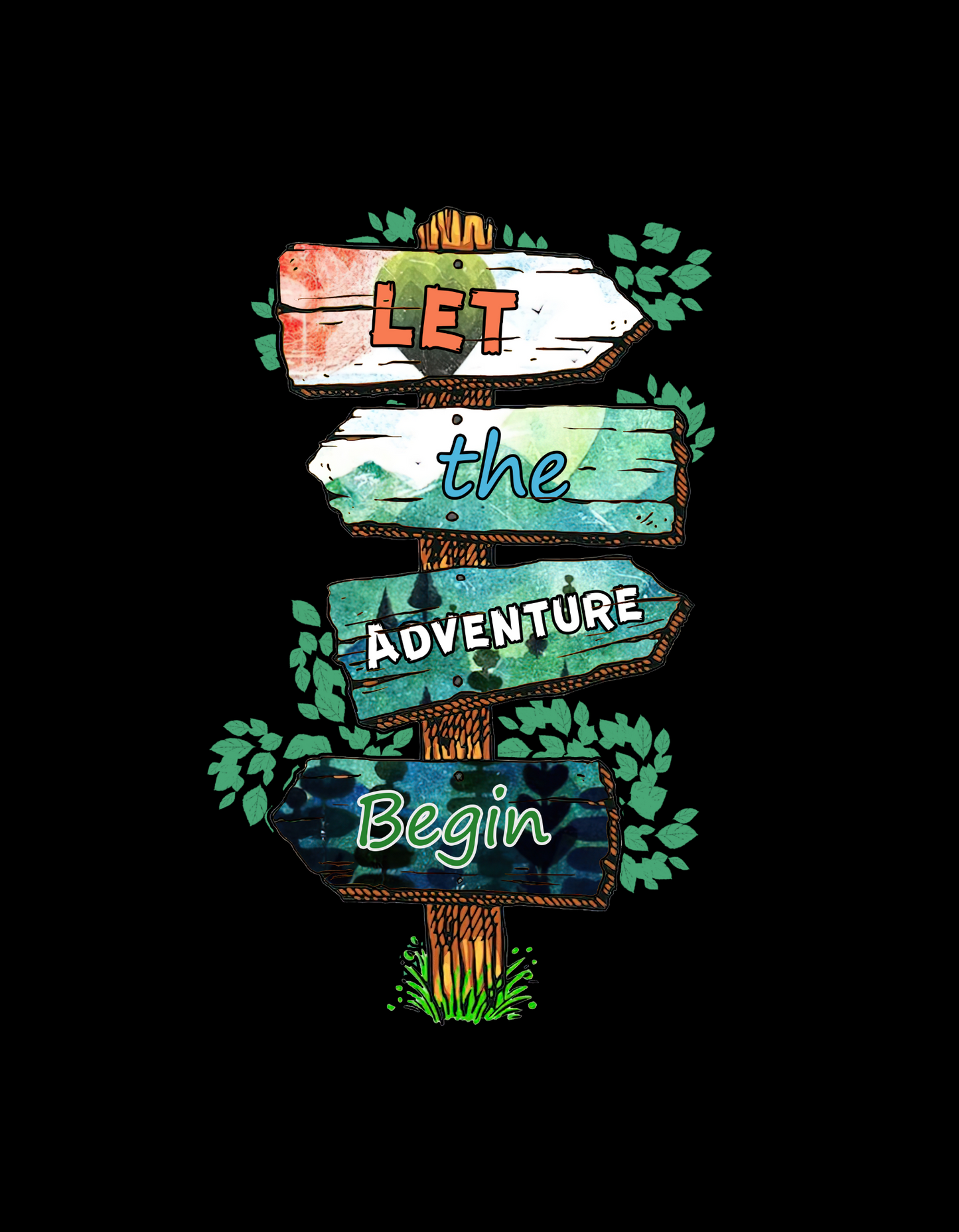 Let The Adventure Begins T-Shirt - The Khoj Store