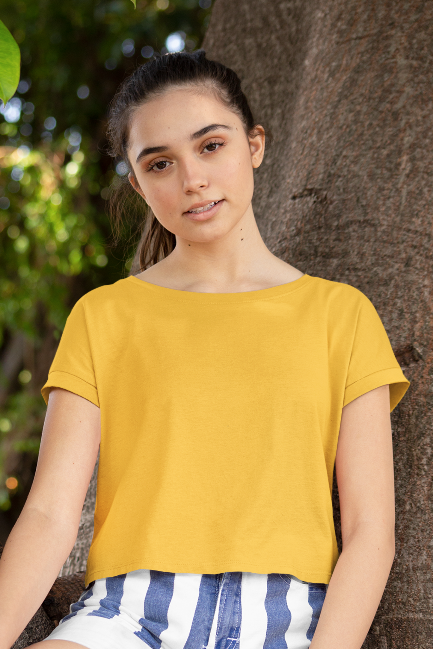 Sunrise Golden Yellow Crop Top