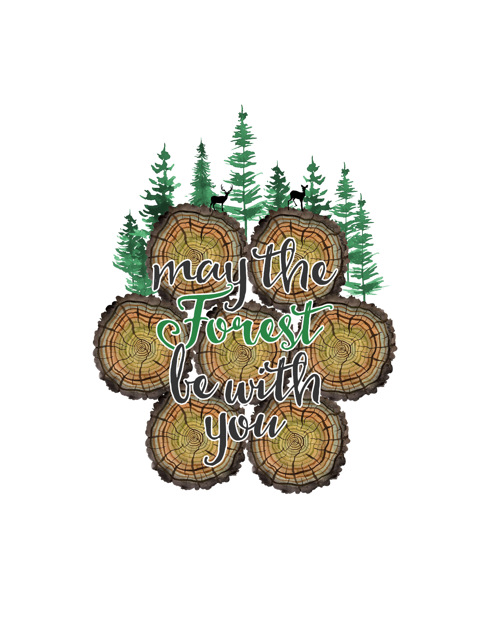 May The Forest Be With You T-Shirt - The Khoj Store