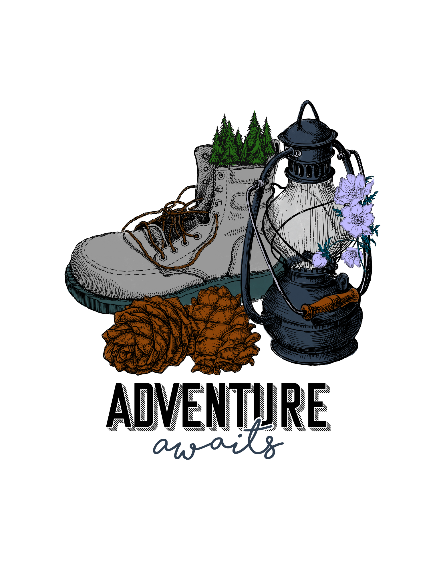 The Adventure Awaits T-Shirt - The Khoj Store