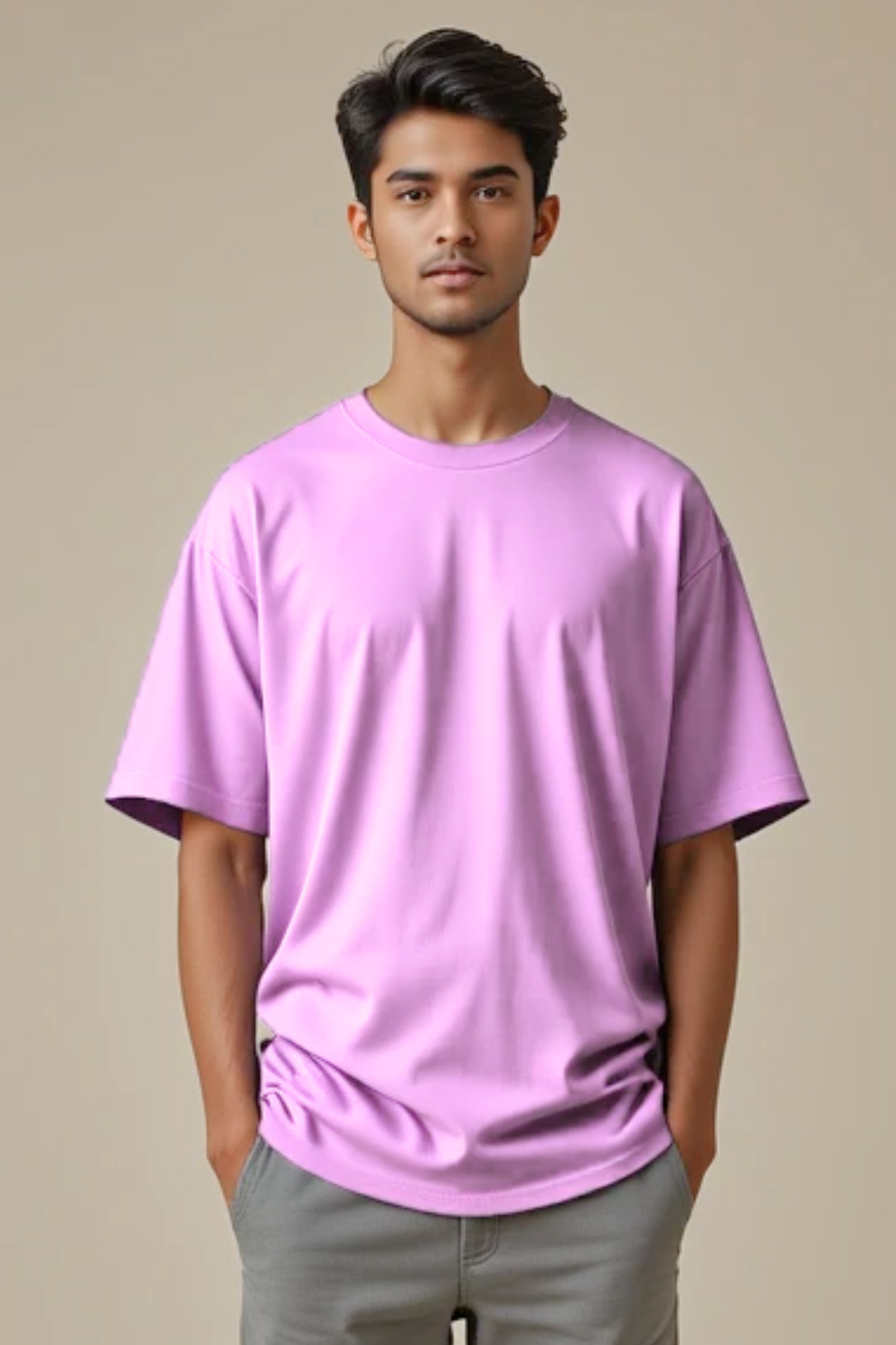 Blush Breeze Baby Pink Oversized T-Shirt