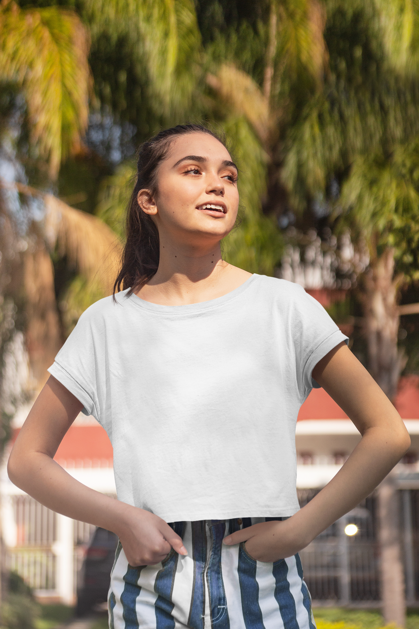 Cloud White Crop Top