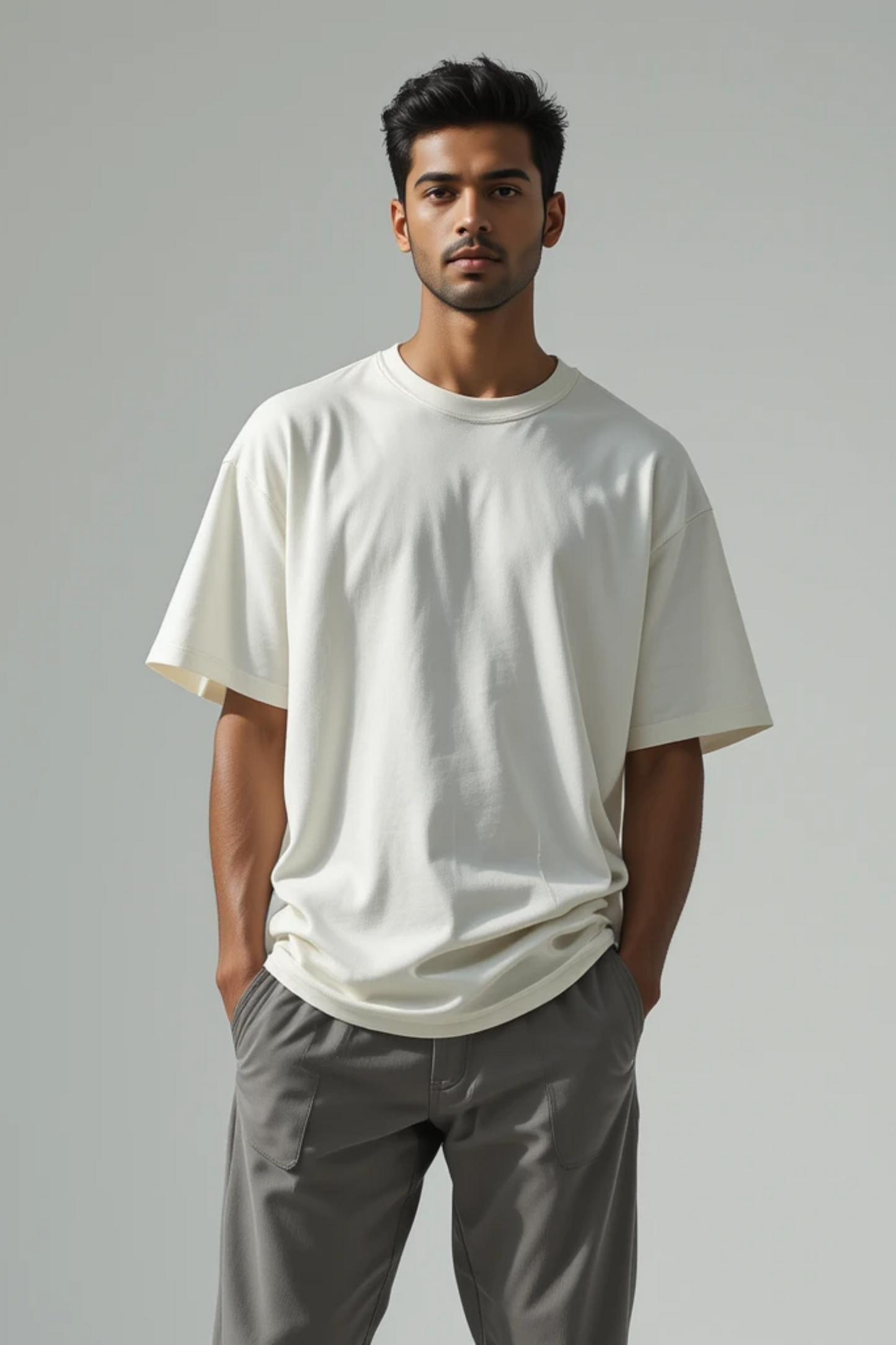 Moonlight Haze Off White Oversized T-Shirt