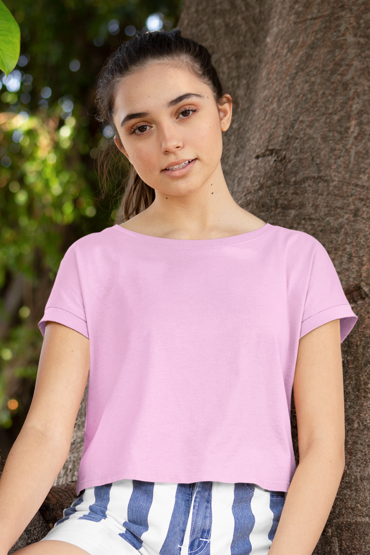 Rose Glow Baby Pink Crop Top