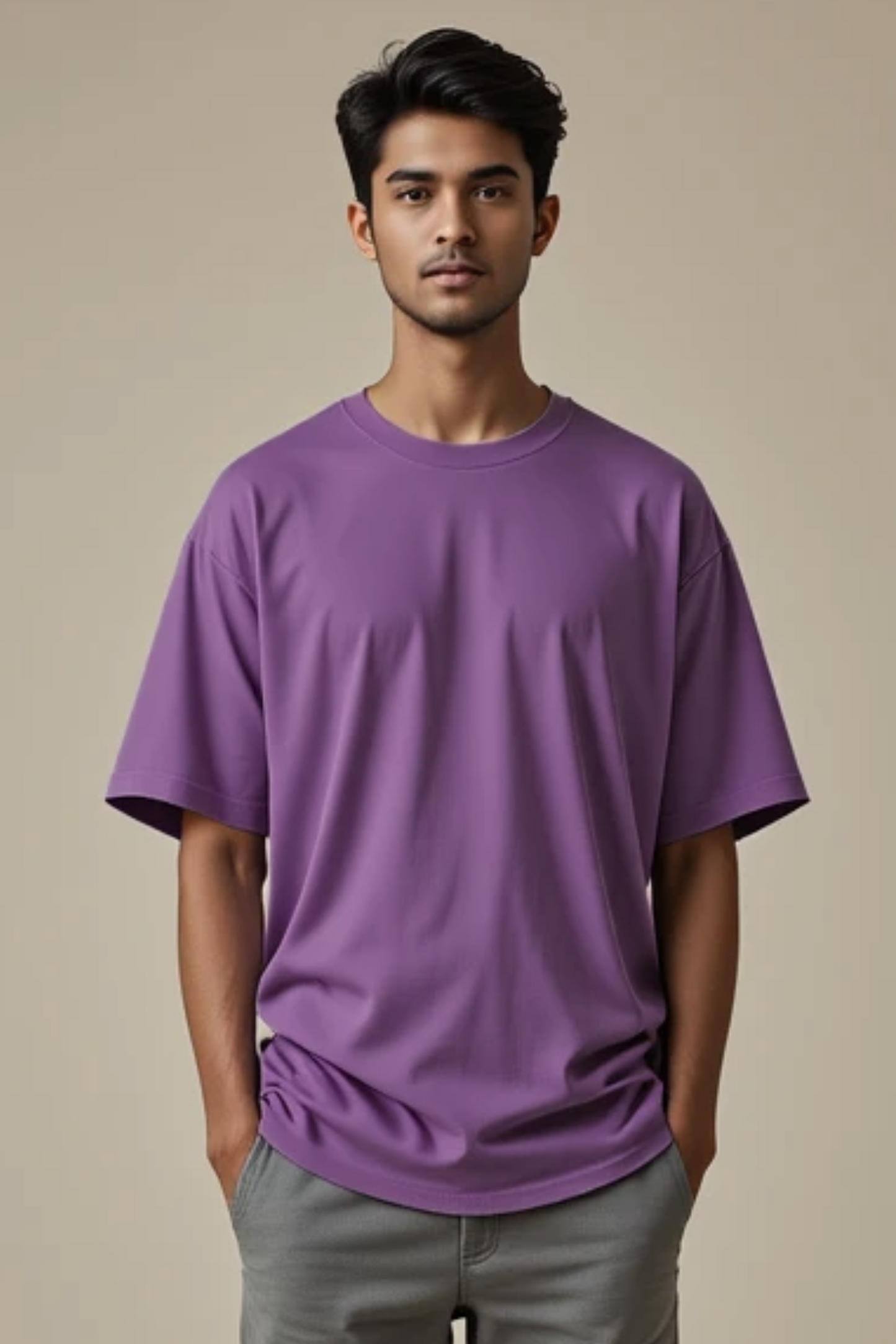Royal Aura Purple Oversized T-Shirt