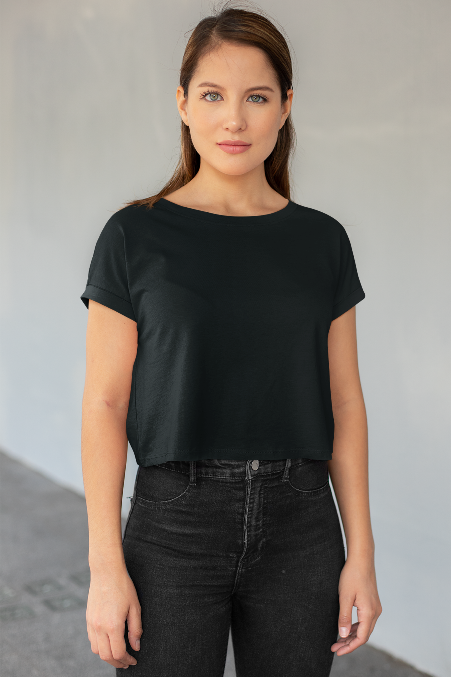 Shadow Black Crop Top
