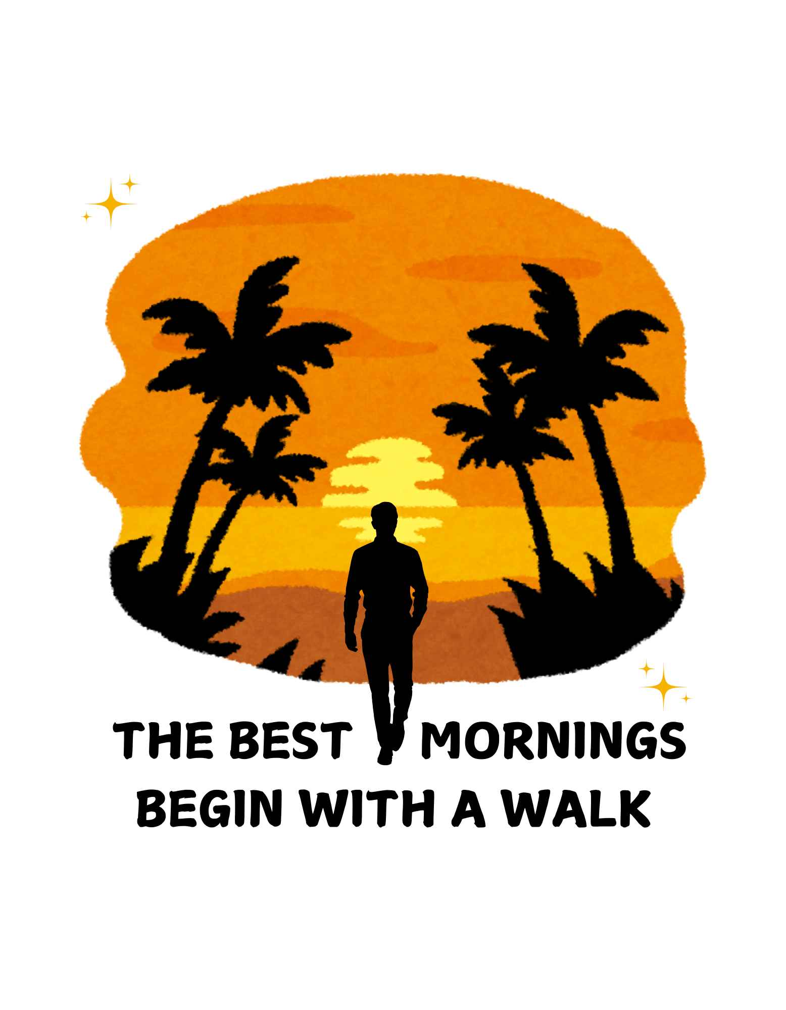 The Best Mornings Begin With A Walk T-Shirt
