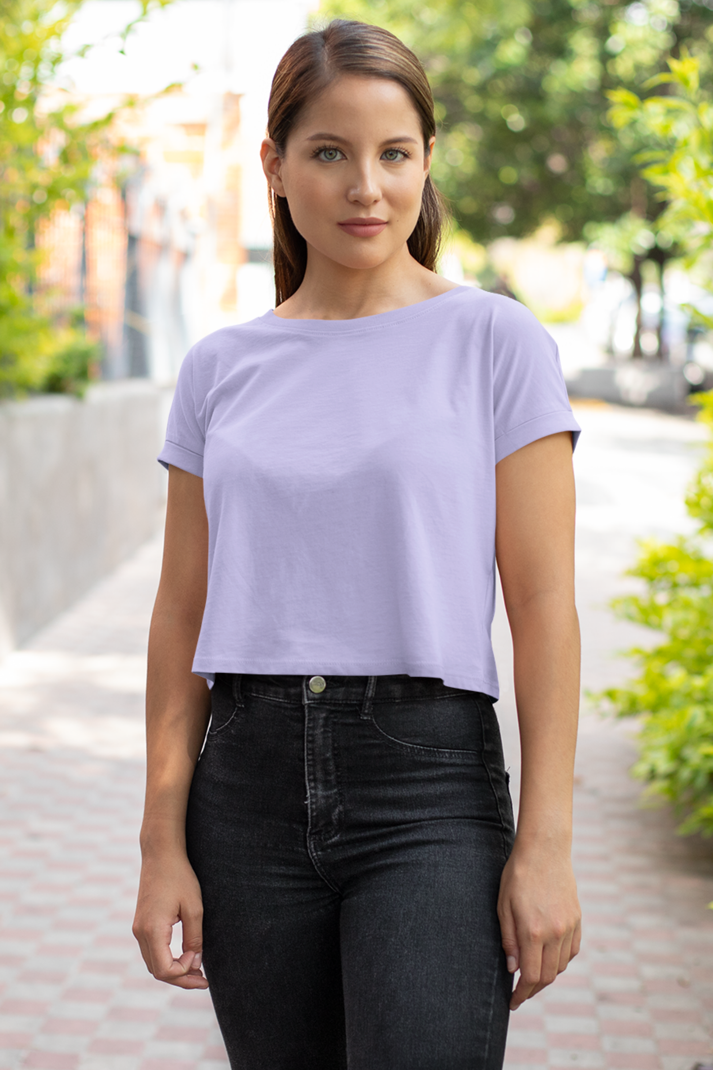 Lilac Bloom Lavender Crop Top