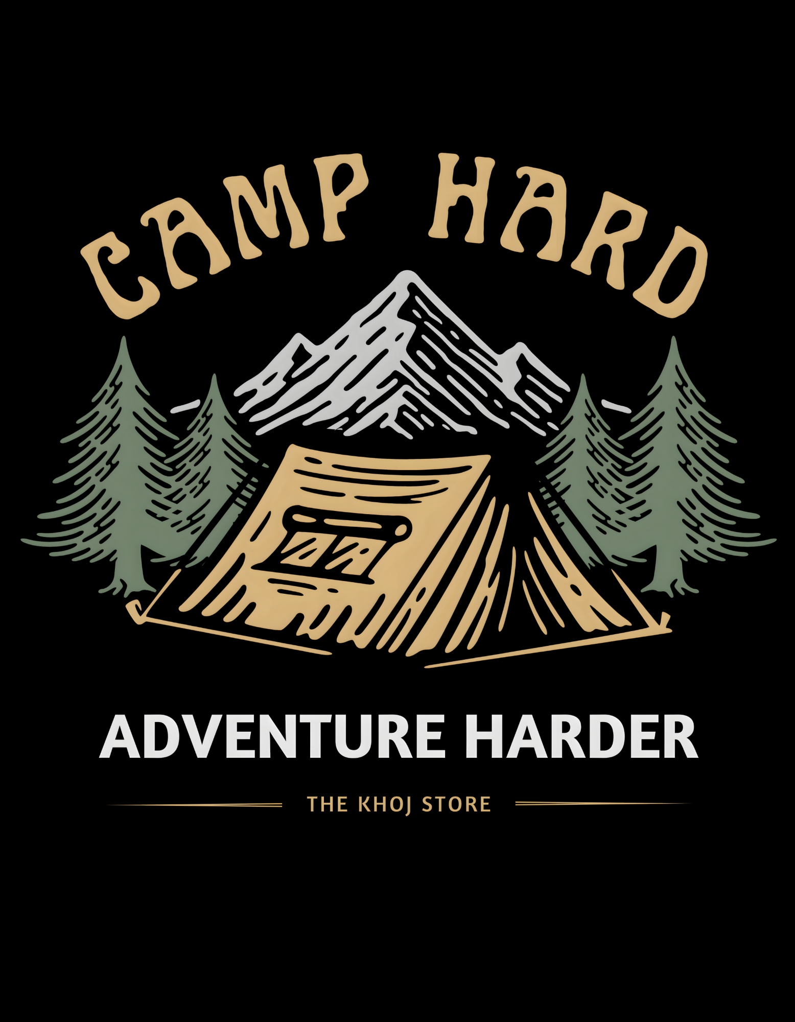 Camp Hard Adventure Harder Sweatshirt - The Khoj Store