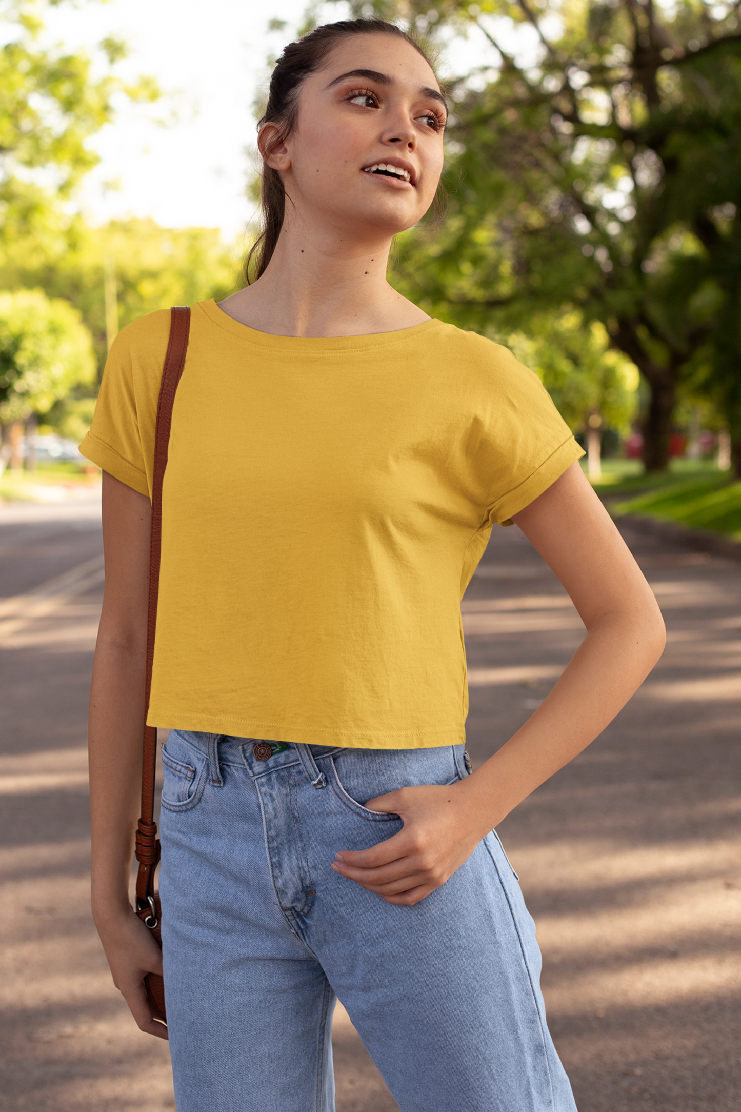 Sunrise Golden Yellow Crop Top