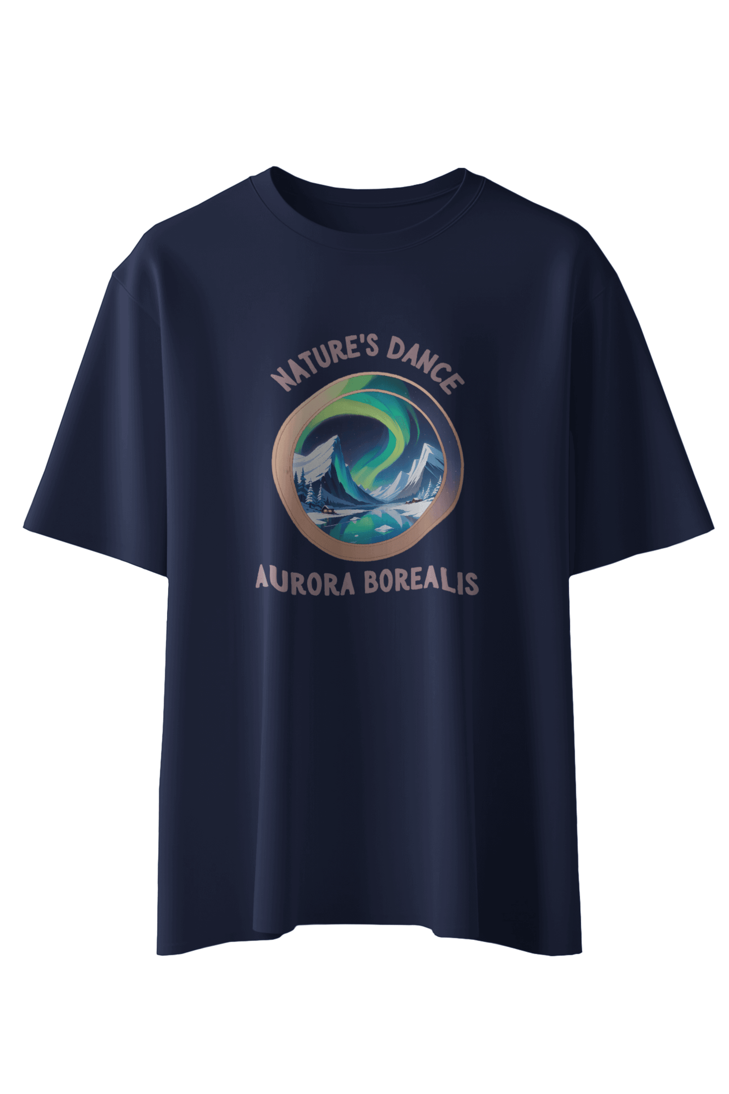Nature's Dance: Aurora Borealis T-Shirt - The Khoj Store