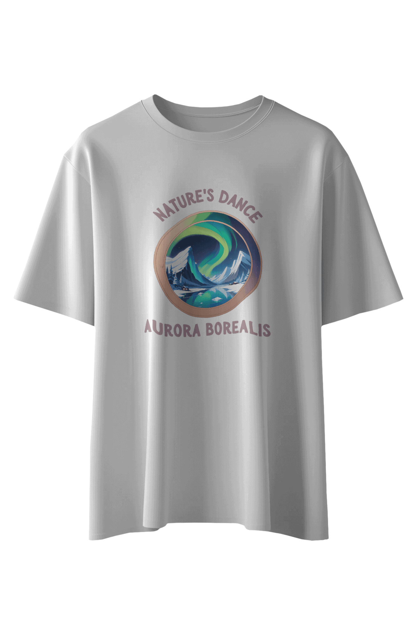 Nature's Dance: Aurora Borealis T-Shirt - The Khoj Store