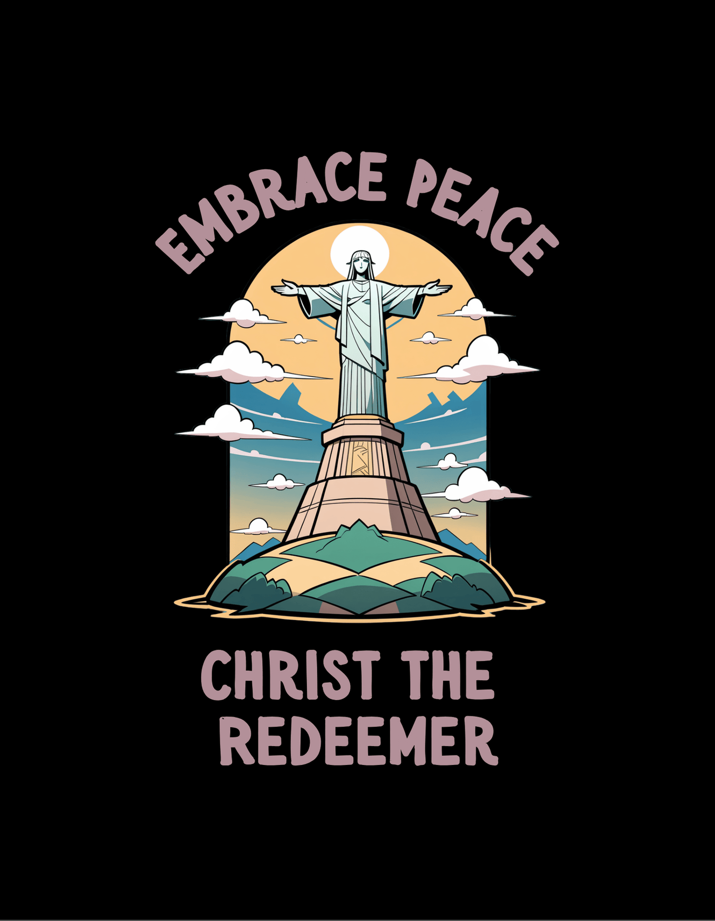Embrace Peace: Christ The Redeemer T-Shirt - The Khoj Store
