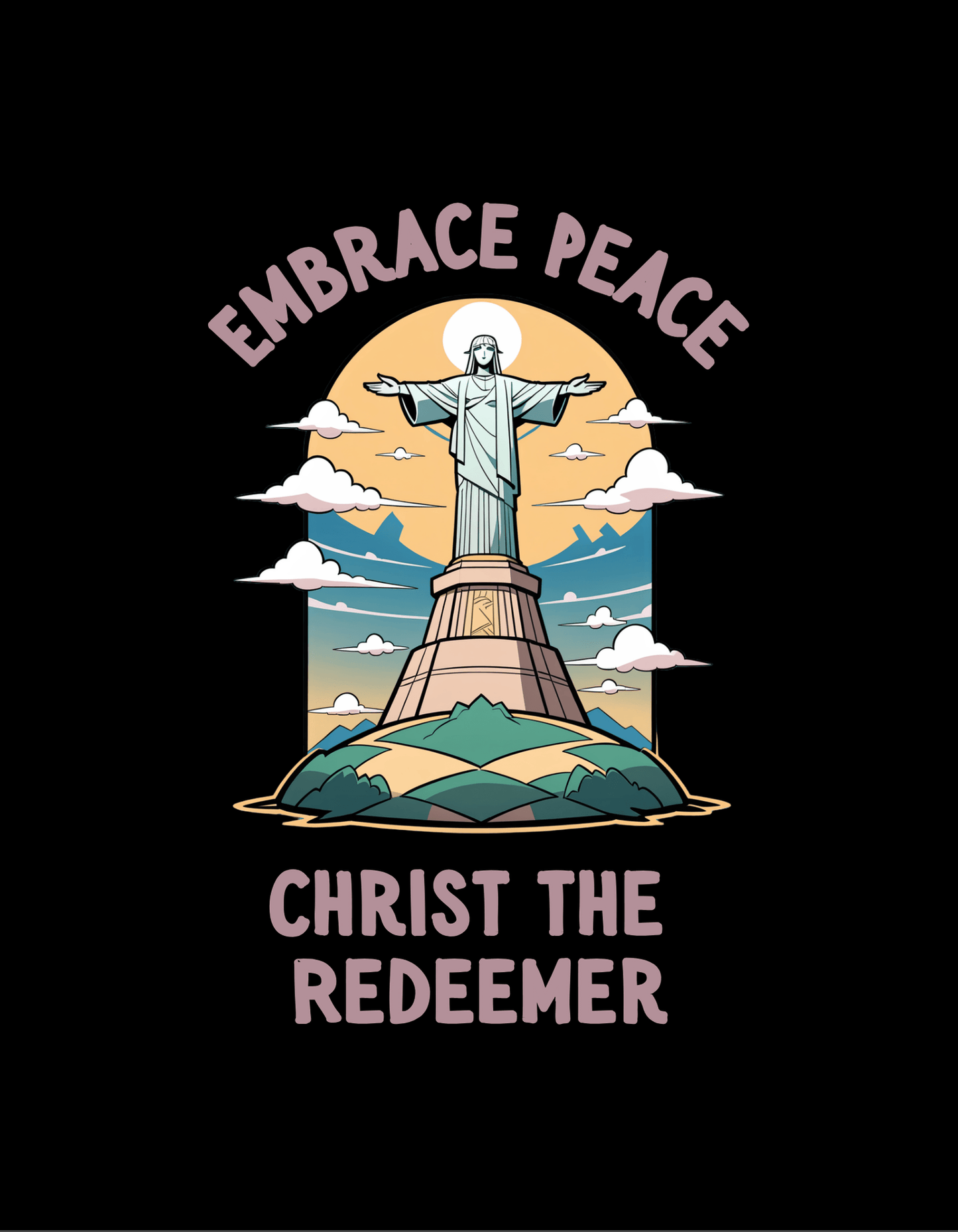 Embrace Peace: Christ The Redeemer T-Shirt
