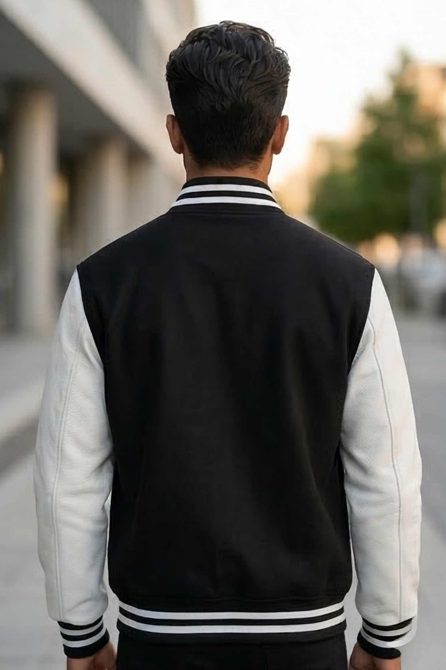 Classic Black Varsity Jacket