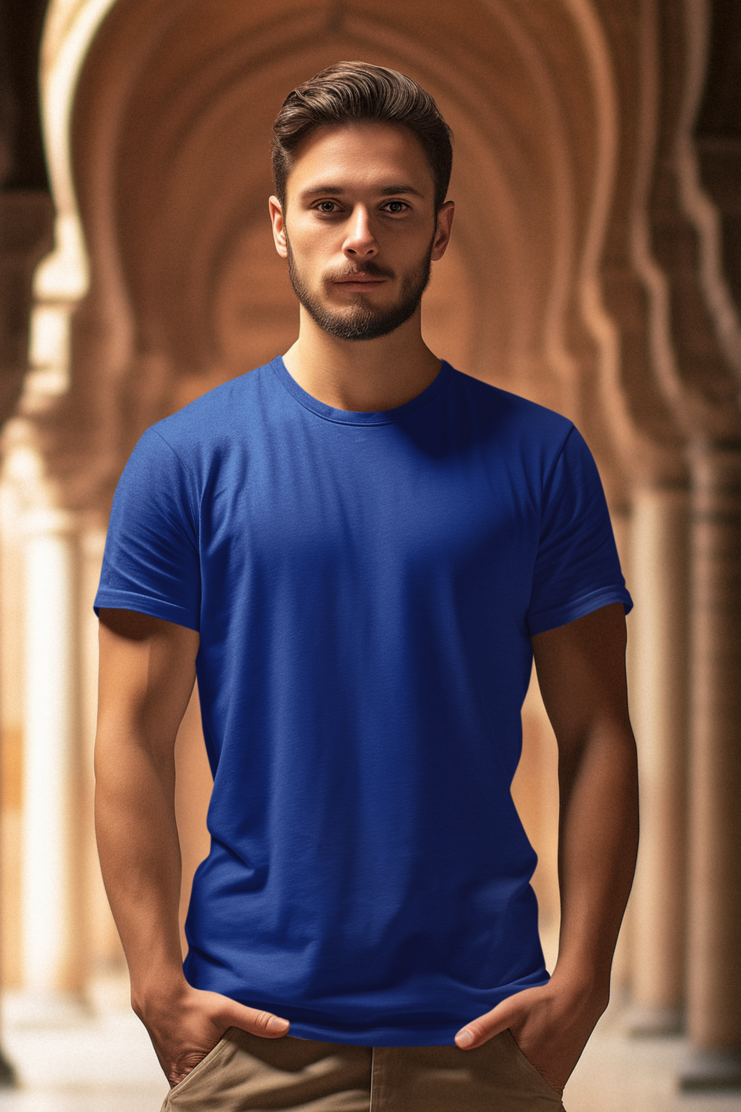 Cobalt Rush Royal Blue T-Shirt - The Khoj Store