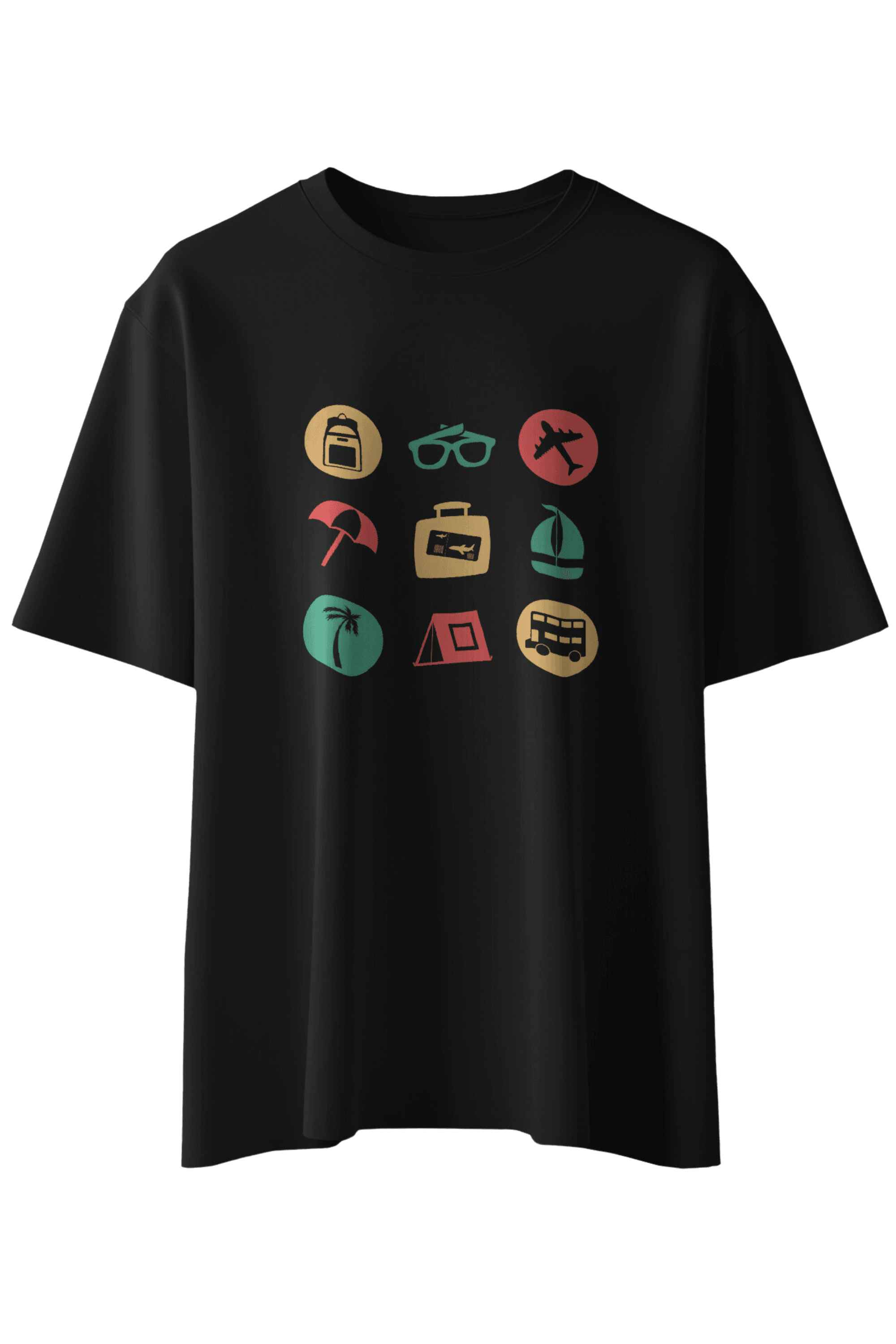Colorful Icons Travel T-Shirt