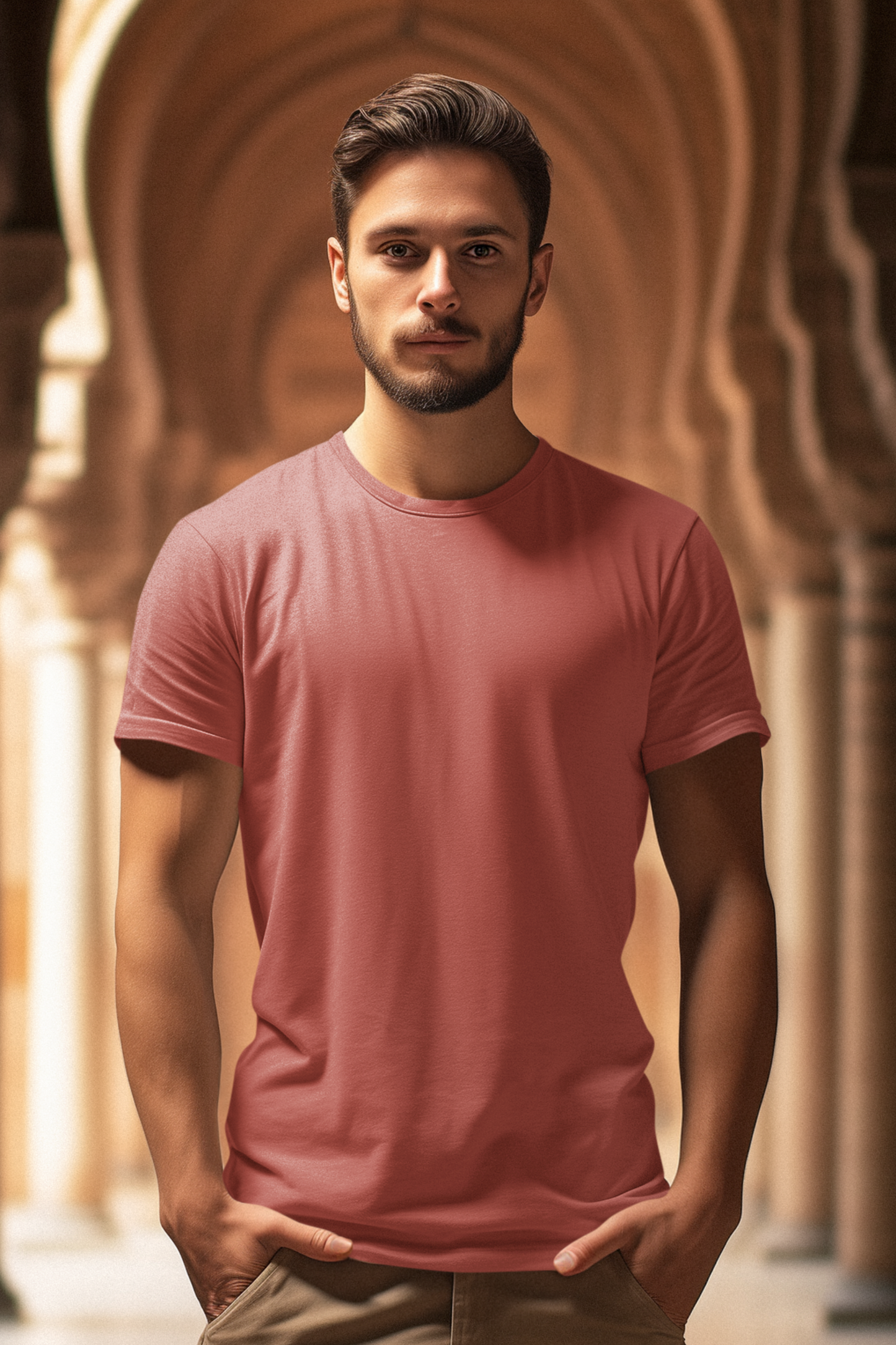 Coral Horizon T-Shirt - The Khoj Store