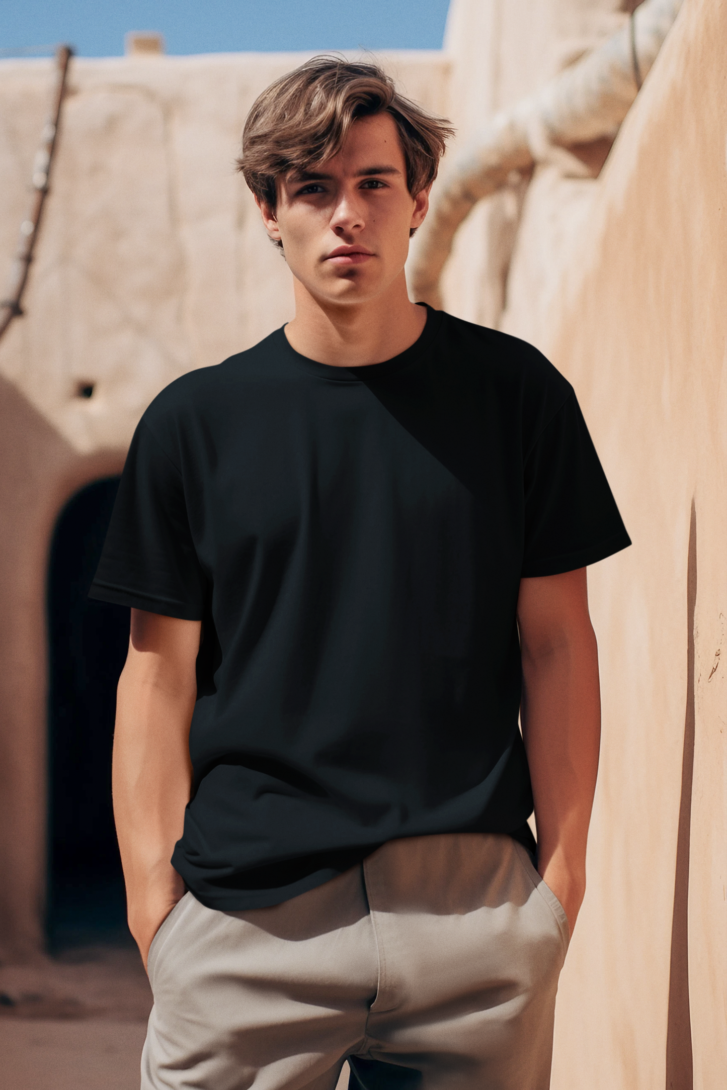Eclipse Black T-Shirt - The Khoj Store