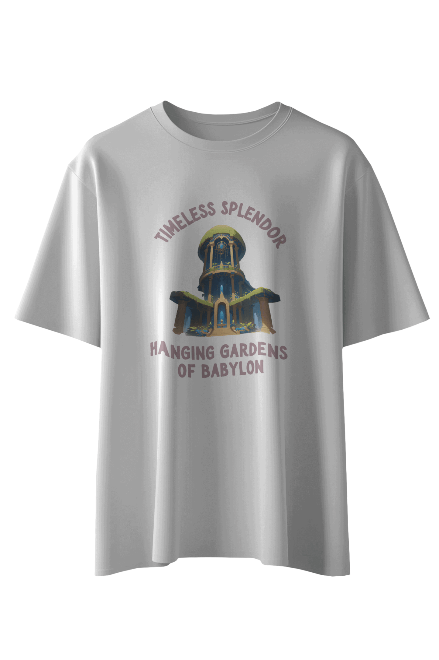 Timeless Splendor: Hanging Gardens of Babylon T-Shirt - The Khoj Store