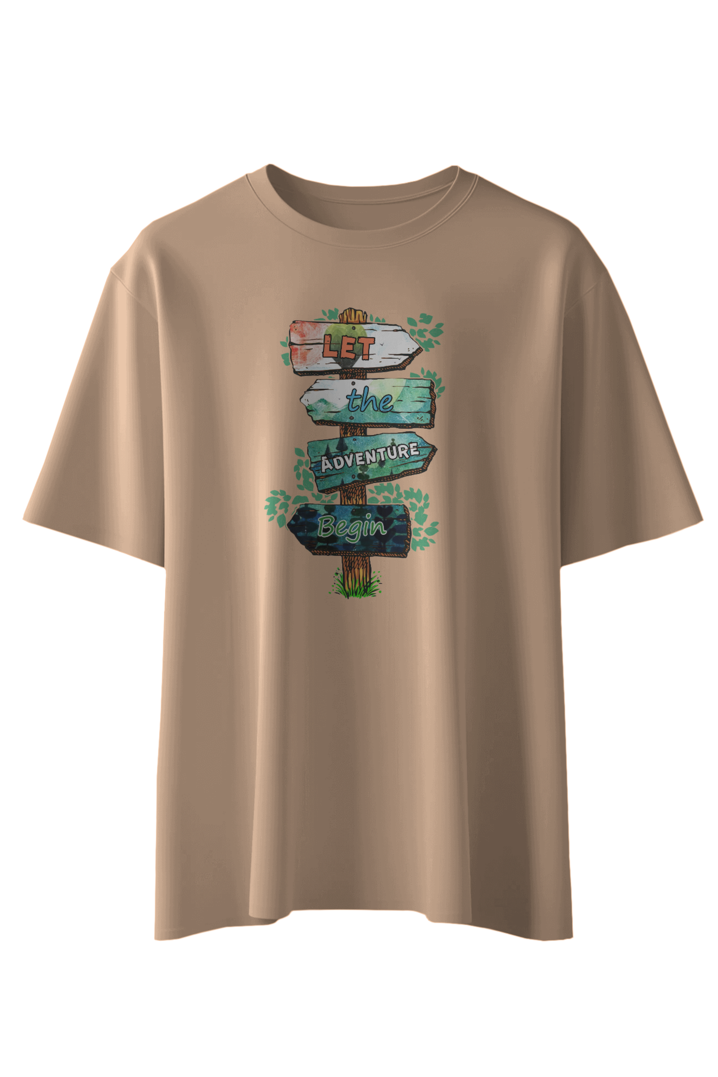 Let The Adventure Begins T-Shirt - The Khoj Store