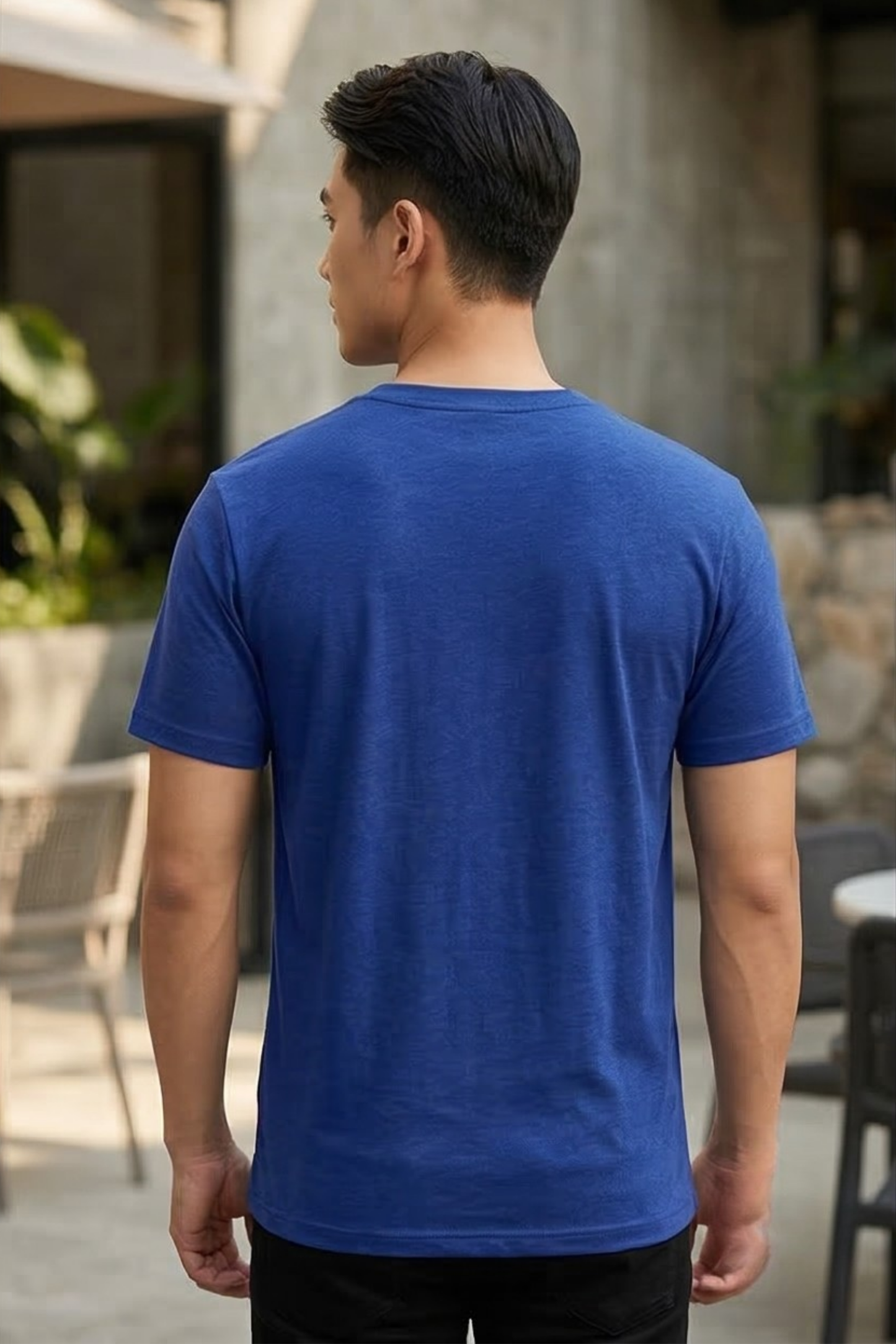 Men's Royal Blue V-Neck T-Shirt