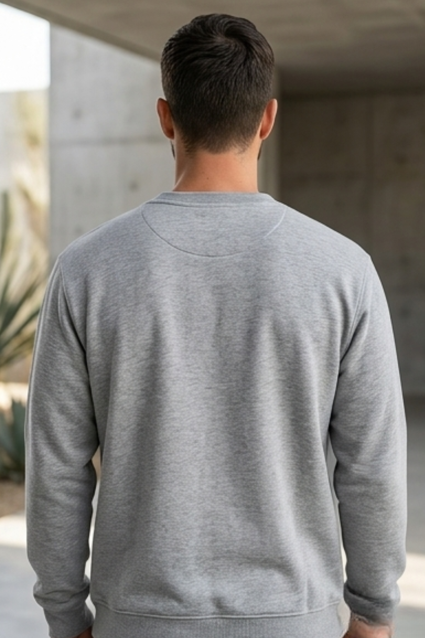 Heather Grey Melange Sweatshirt