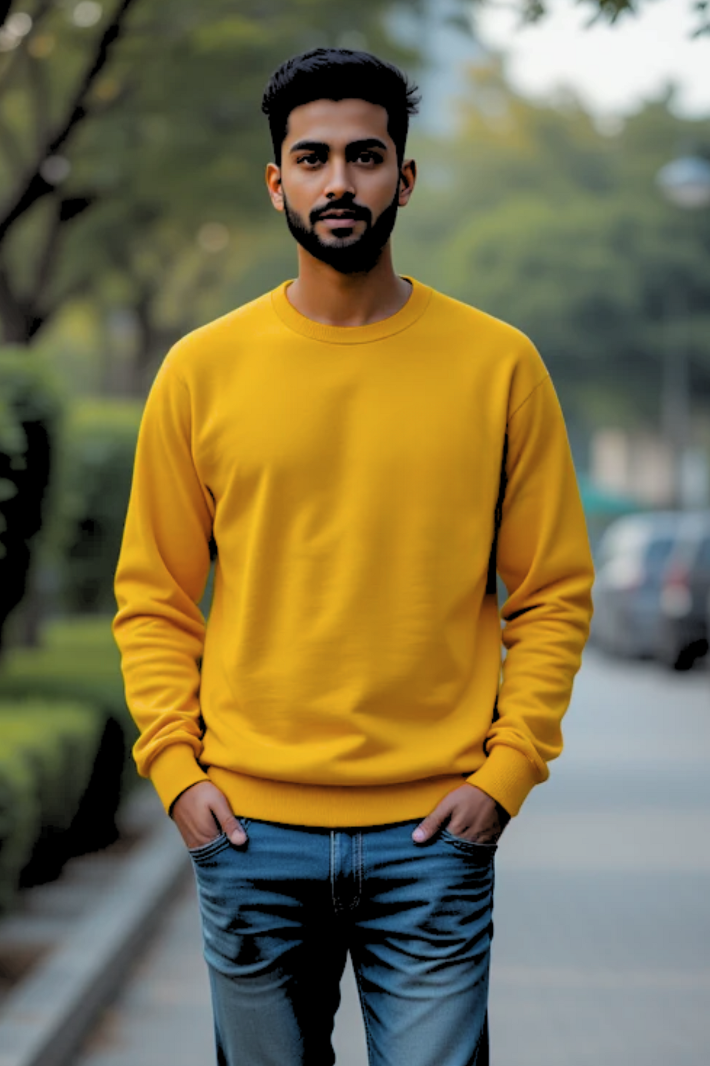 Amber Glow Mustard Yellow Sweatshirt