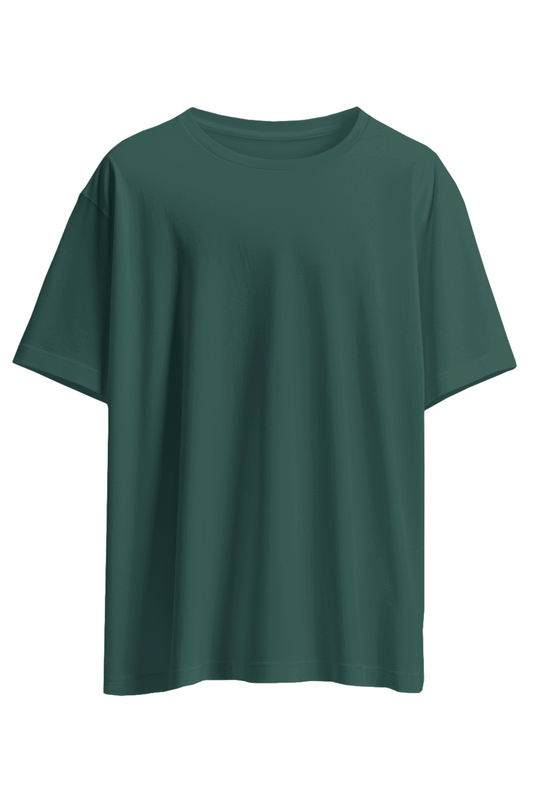 Ocean Depth Petrol Blue Oversized T-Shirt