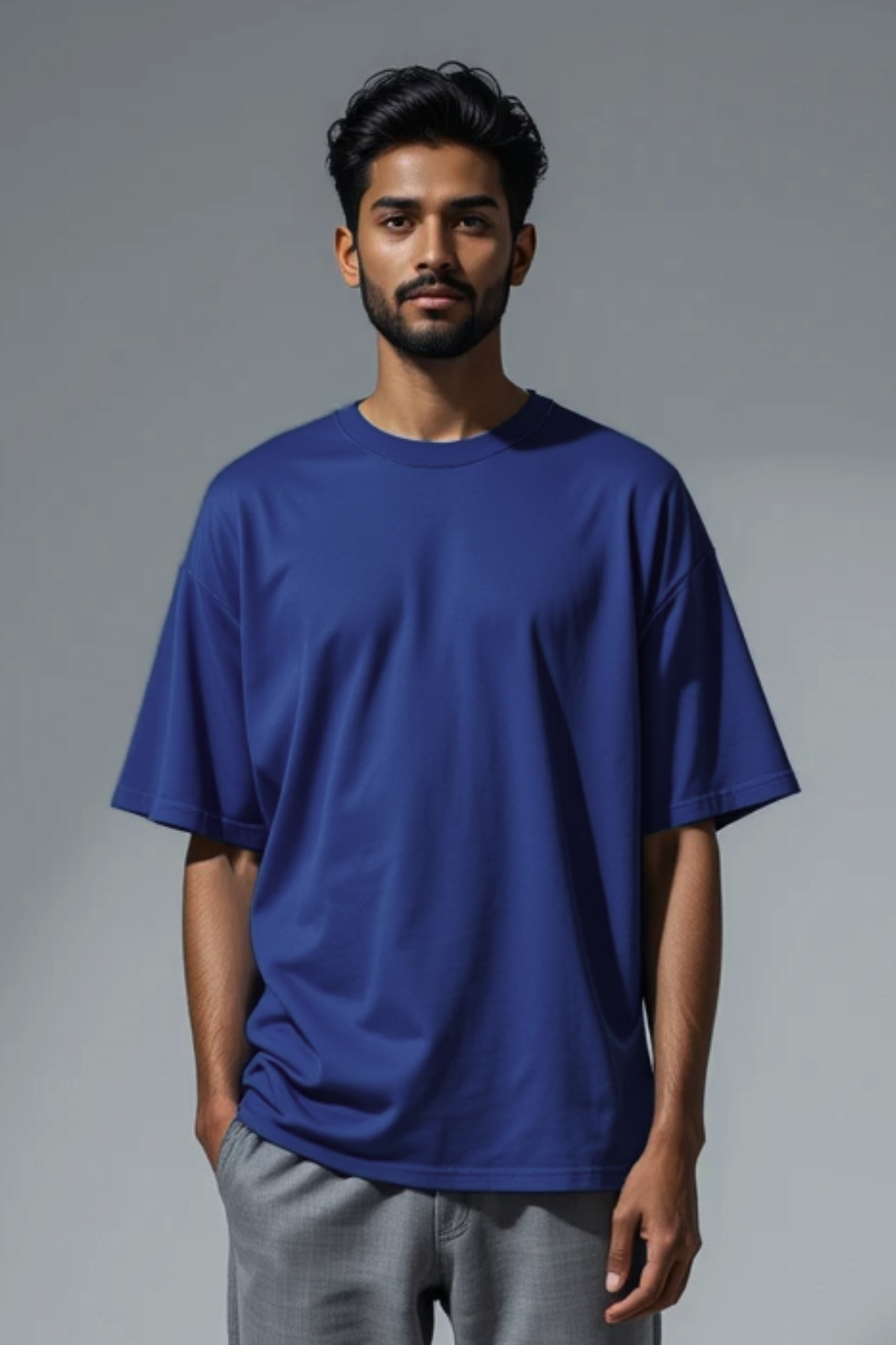 Cobalt Rush Royal Blue Oversized T-Shirt