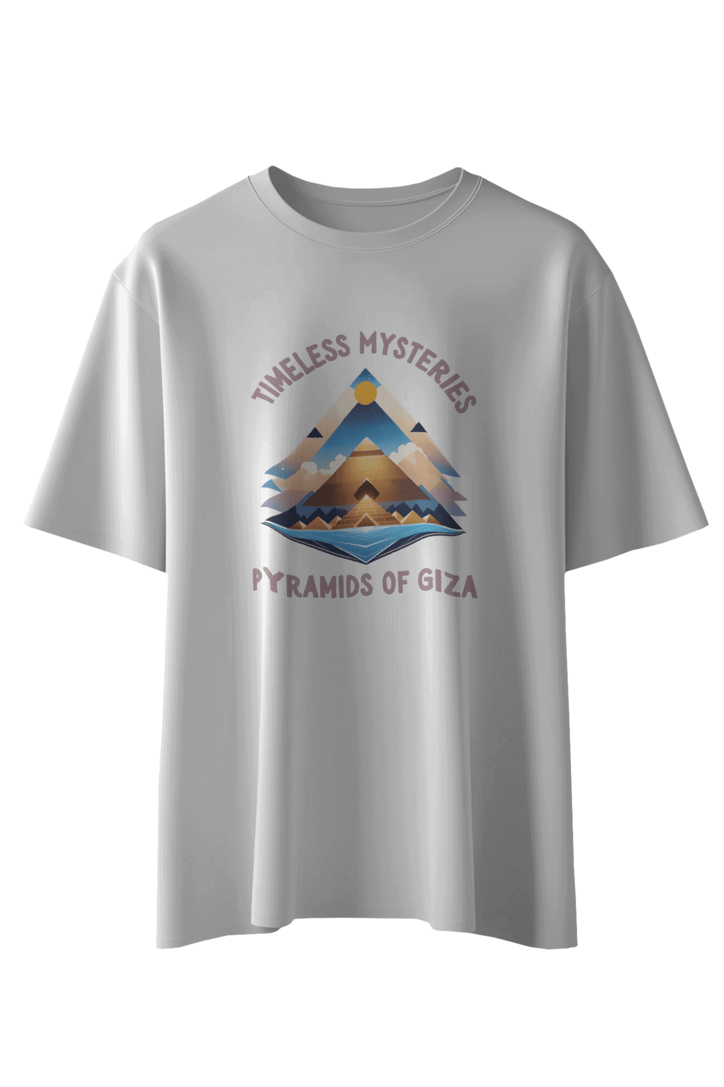 Timeless Mysteries: Pyramids of Giza T-Shirt - The Khoj Store