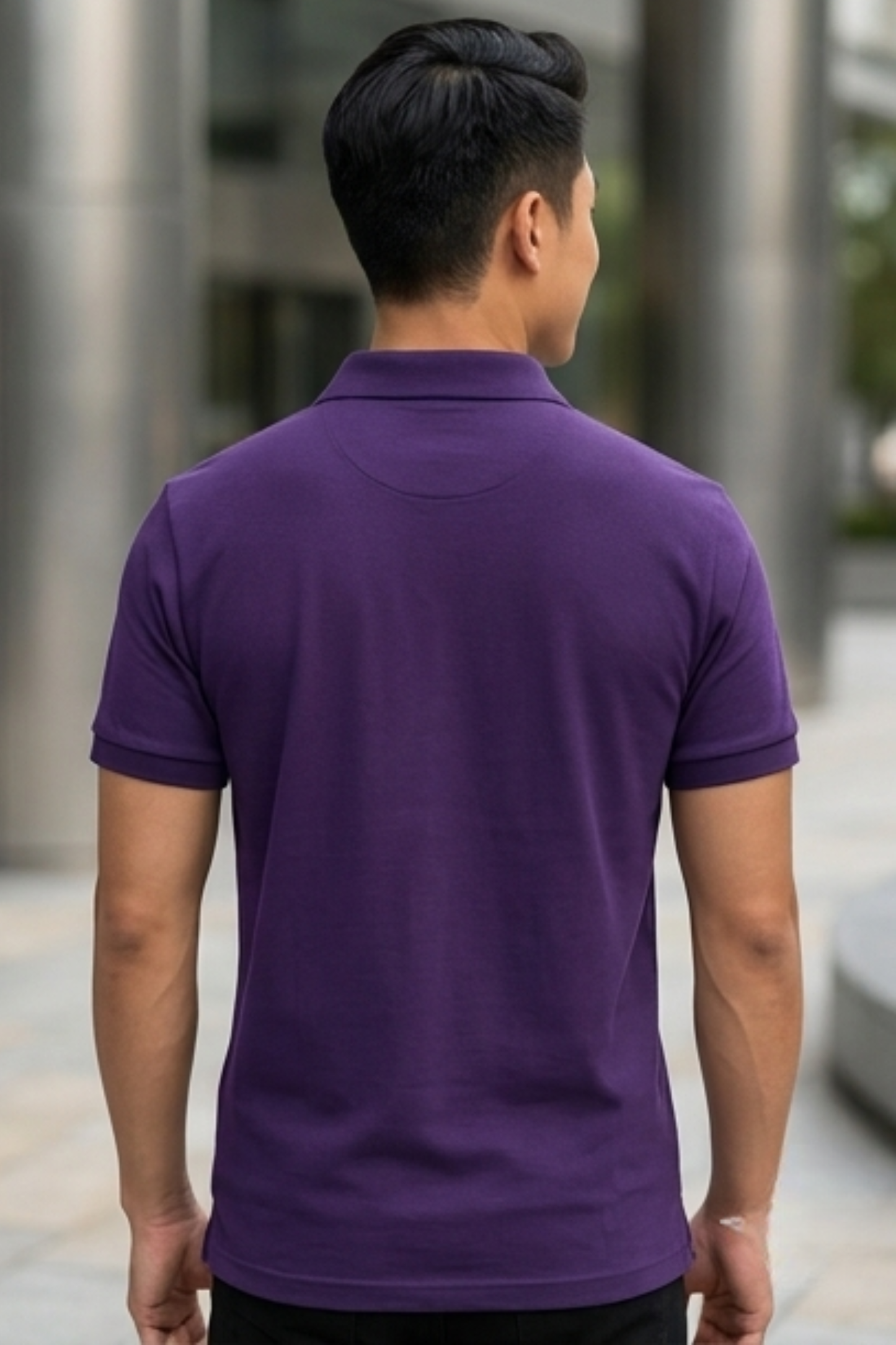 Royal Crest Purple Polo