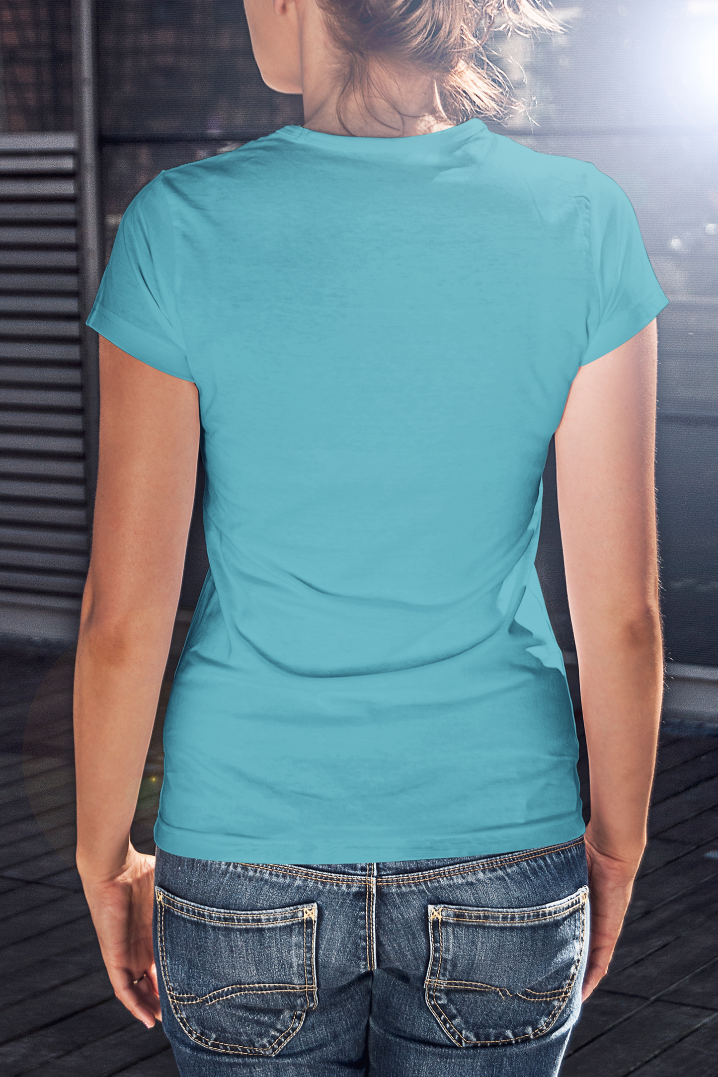 Azure Crest Sky Blue Women's T-Shirt
