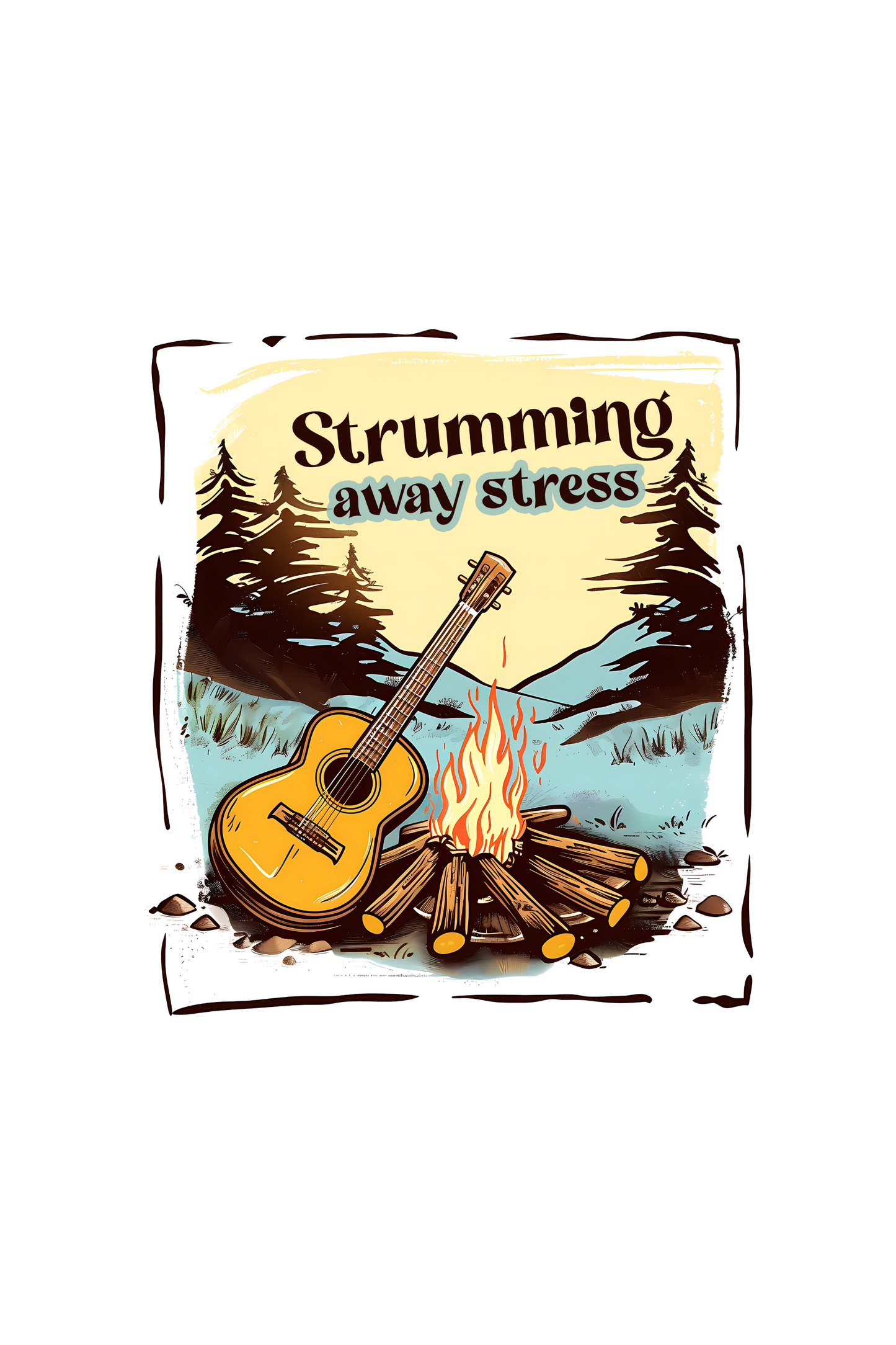 Strumming Away Stress T-Shirt