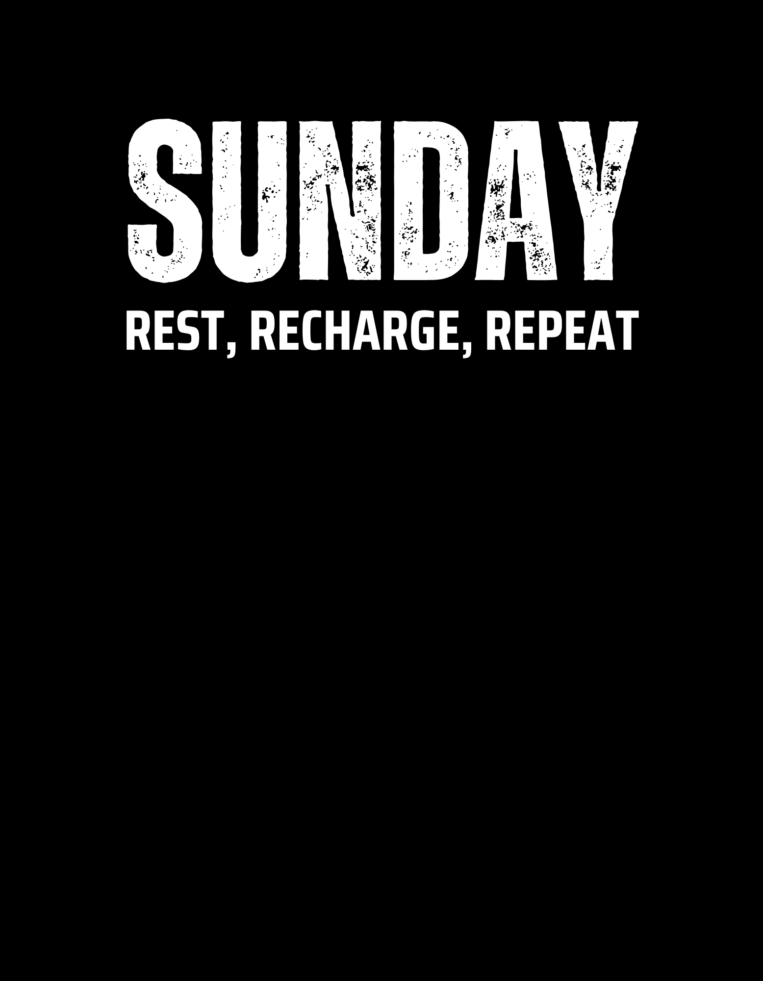 Sunday Rest Recharge Repeat T-Shirt - The Khoj Store