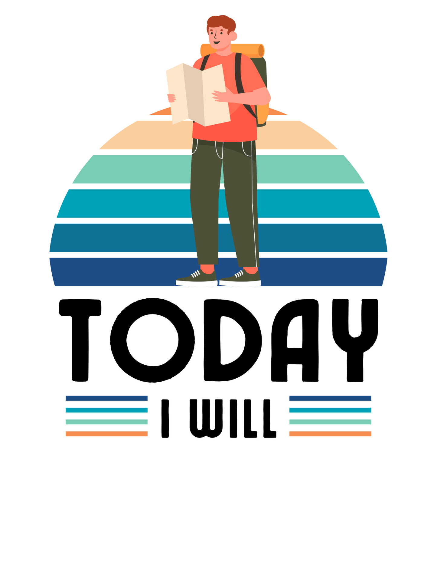 Today I will T-Shirt - The Khoj Store