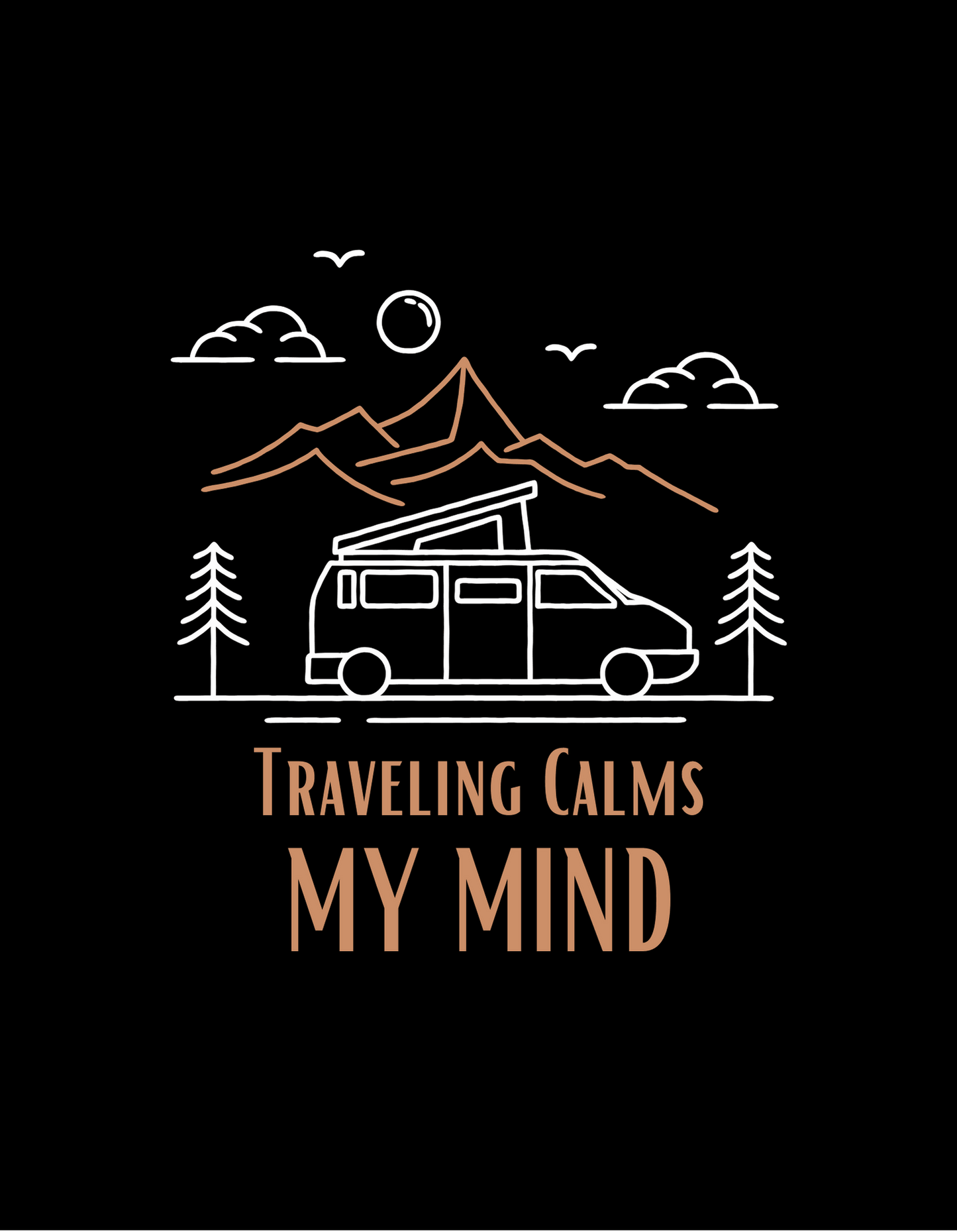 Traveling Calms My Mind T-Shirt - The Khoj Store
