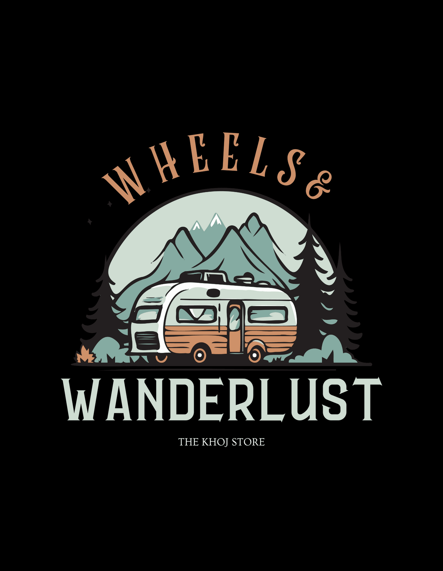 Wheels & Wanderlust T-Shirt - The Khoj Store