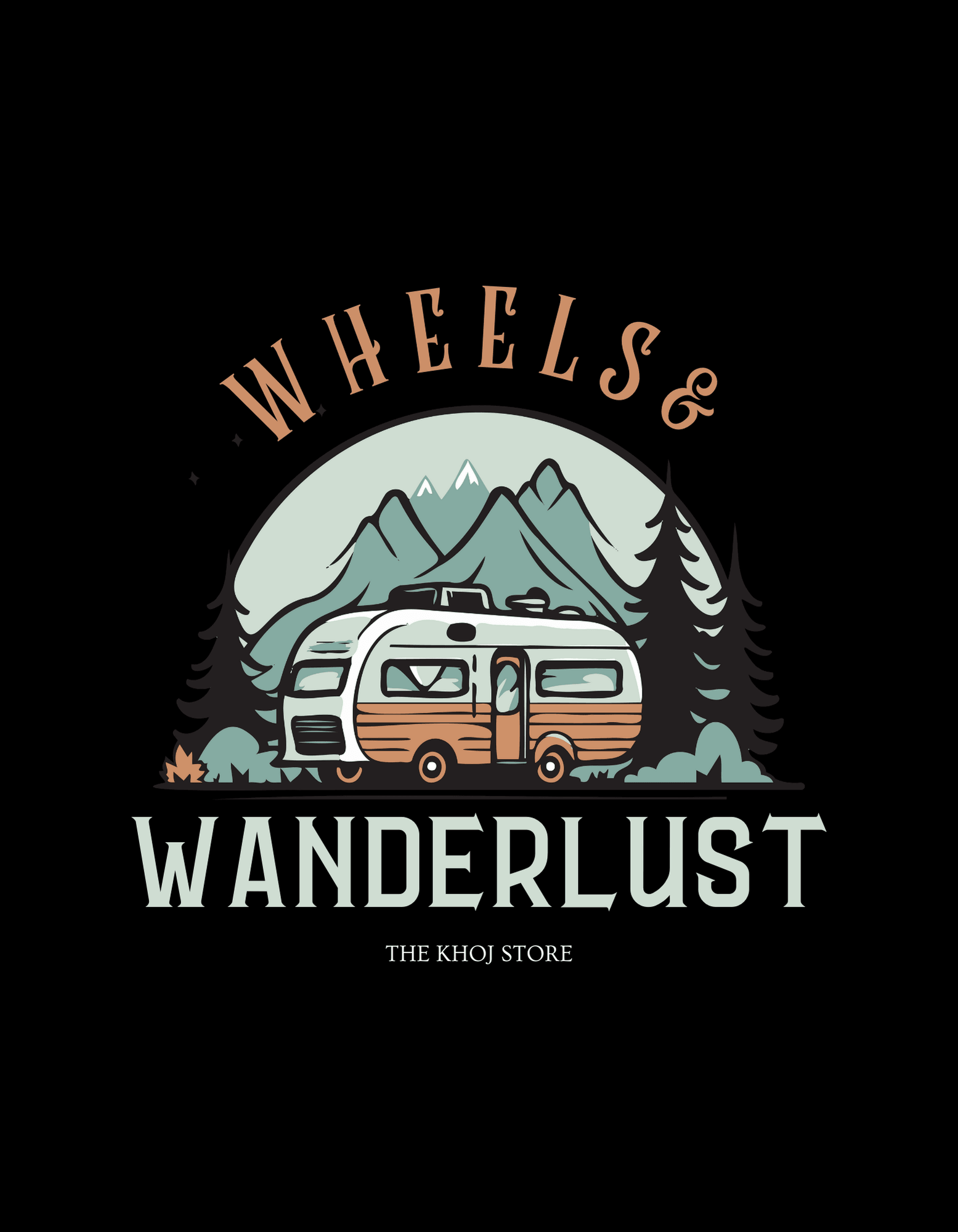 Wheels & Wanderlust T-Shirt - The Khoj Store