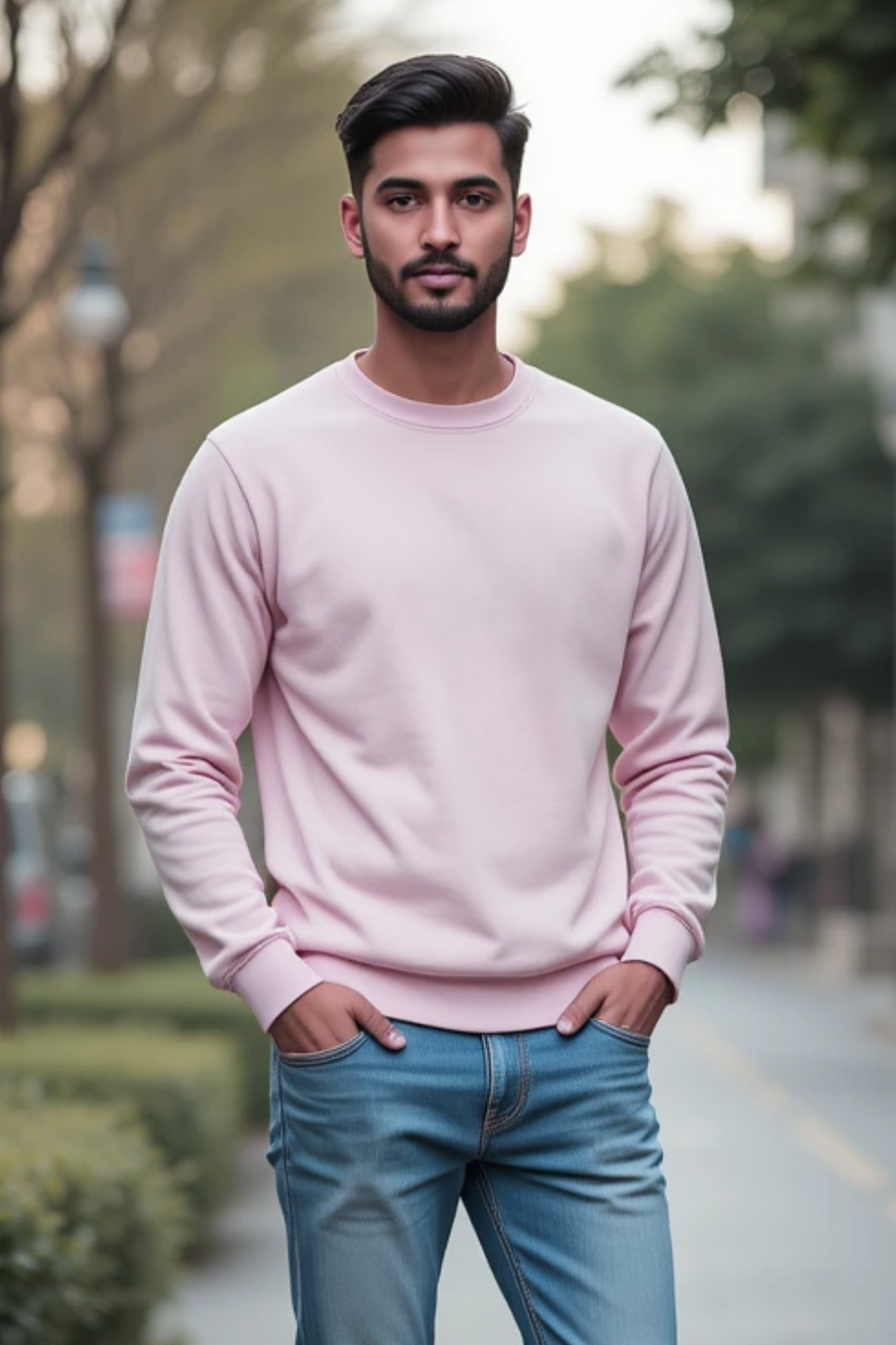 Blush Breeze Light Baby Pink Sweatshirt