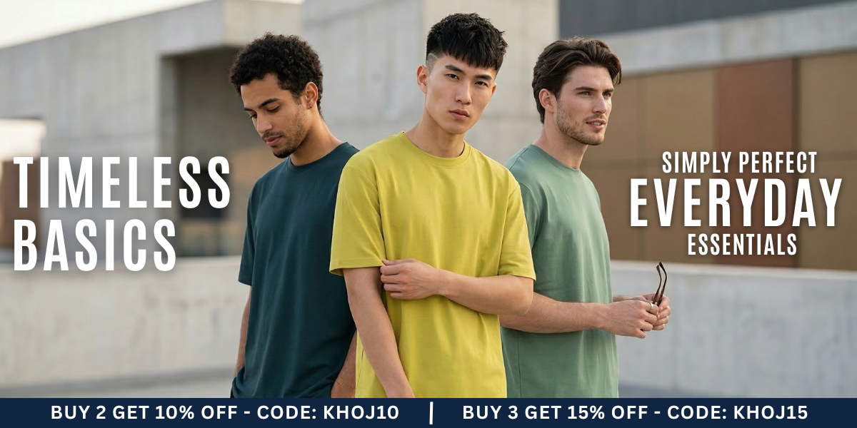 TIMELESS BASIC TEES - The Khoj Store