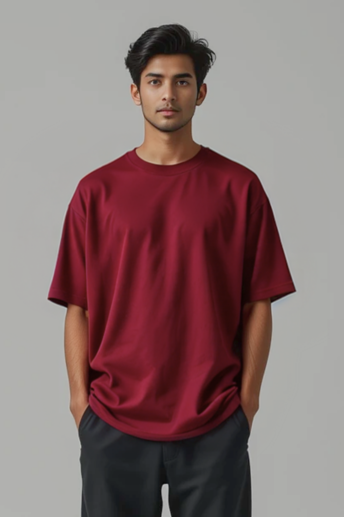 Wildwood Maroon Oversized T-Shirt