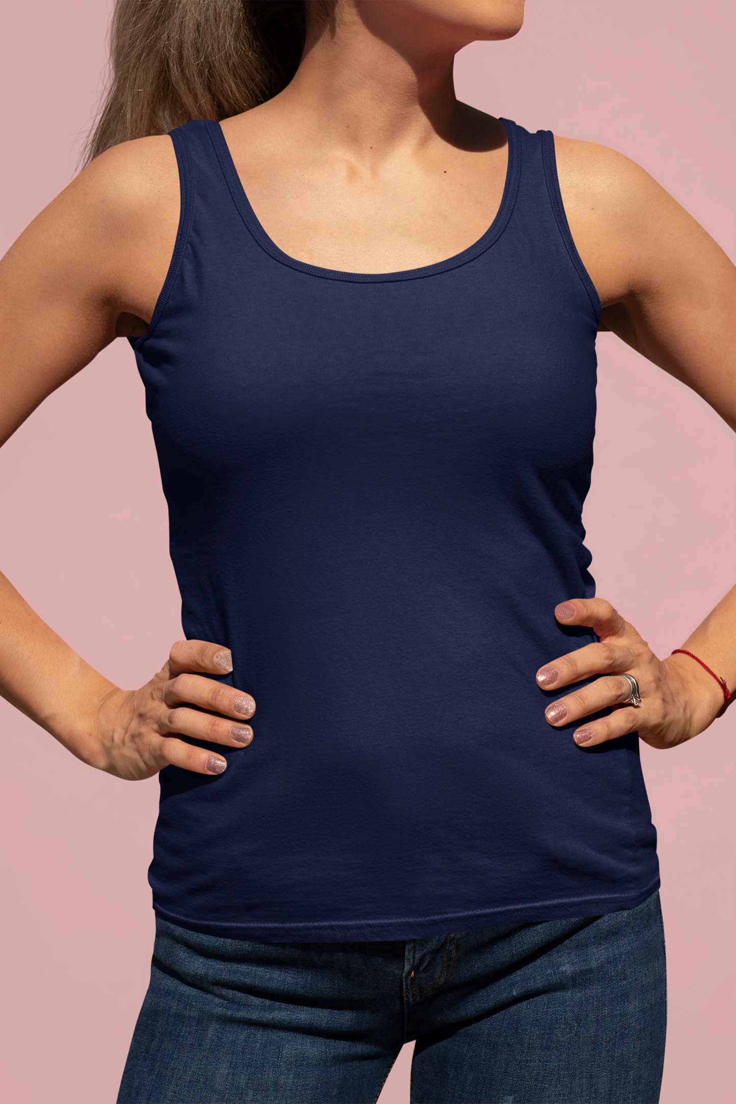 Navy Blue Escape Tank Top