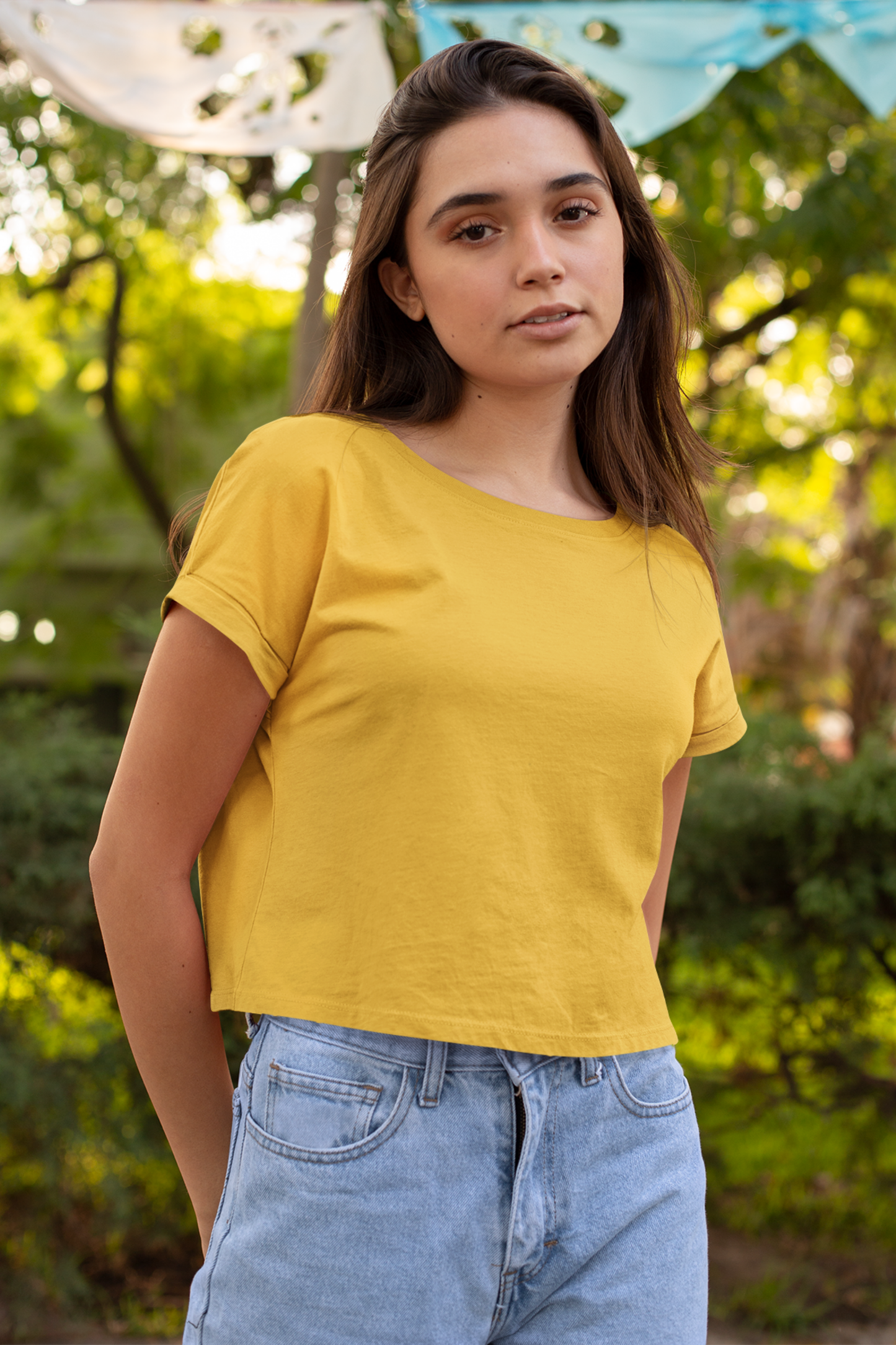 Sunrise Golden Yellow Crop Top