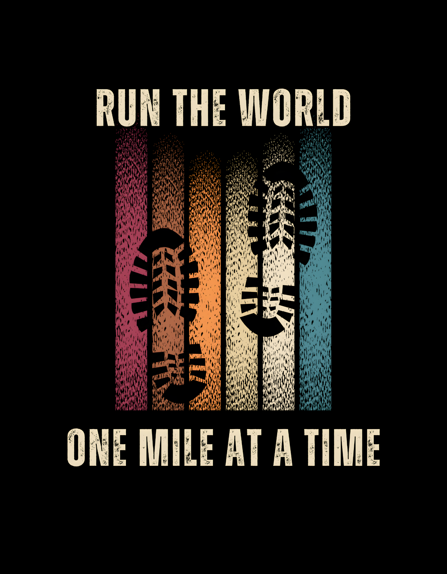 Run The World One Mile At A Time Sweatshirt - The Khoj Store