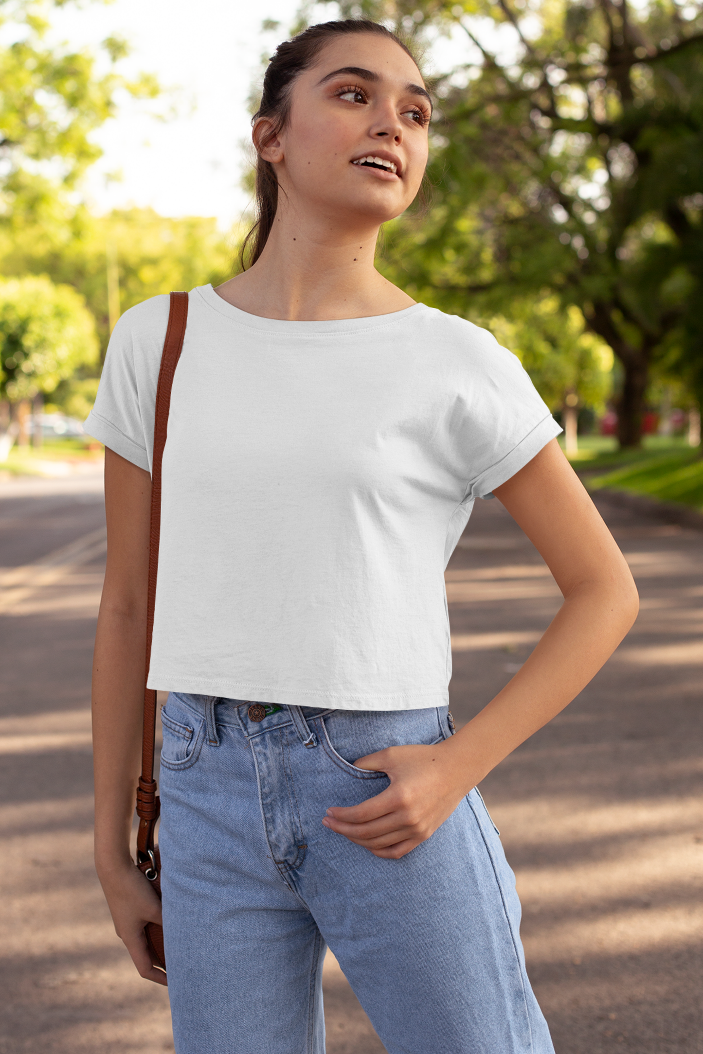 Cloud White Crop Top