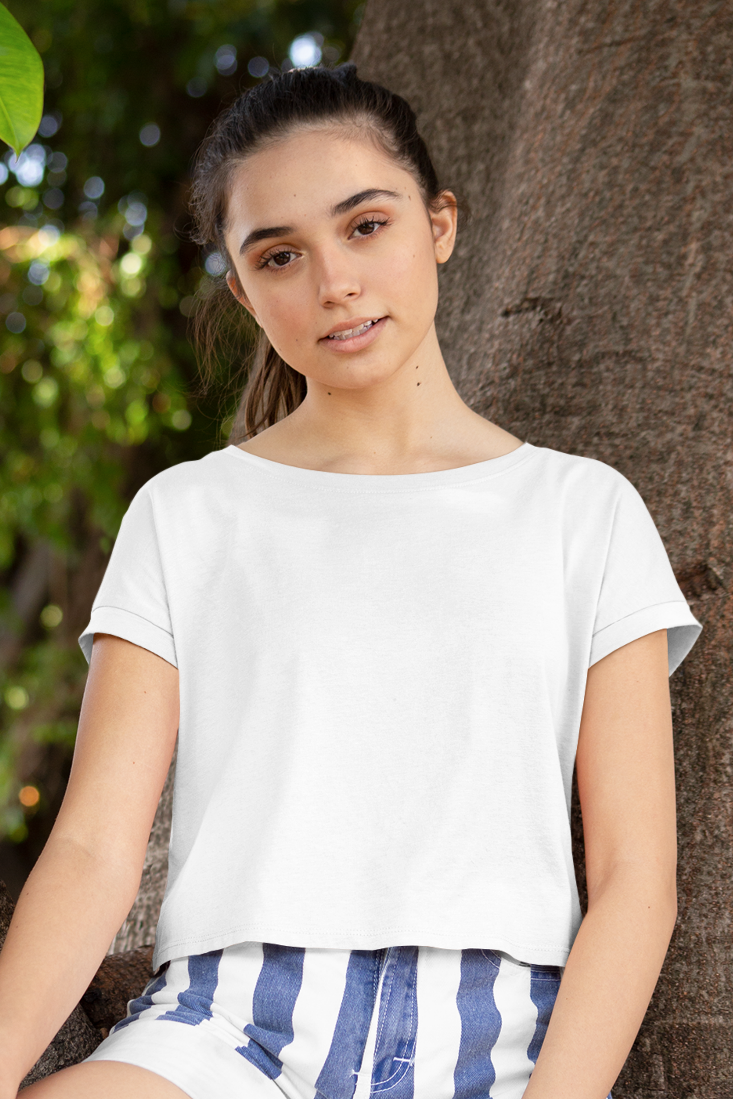 Cloud White Crop Top