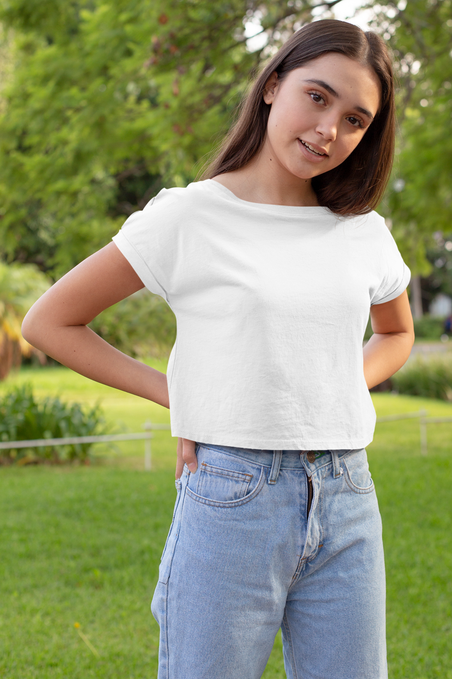 Cloud White Crop Top