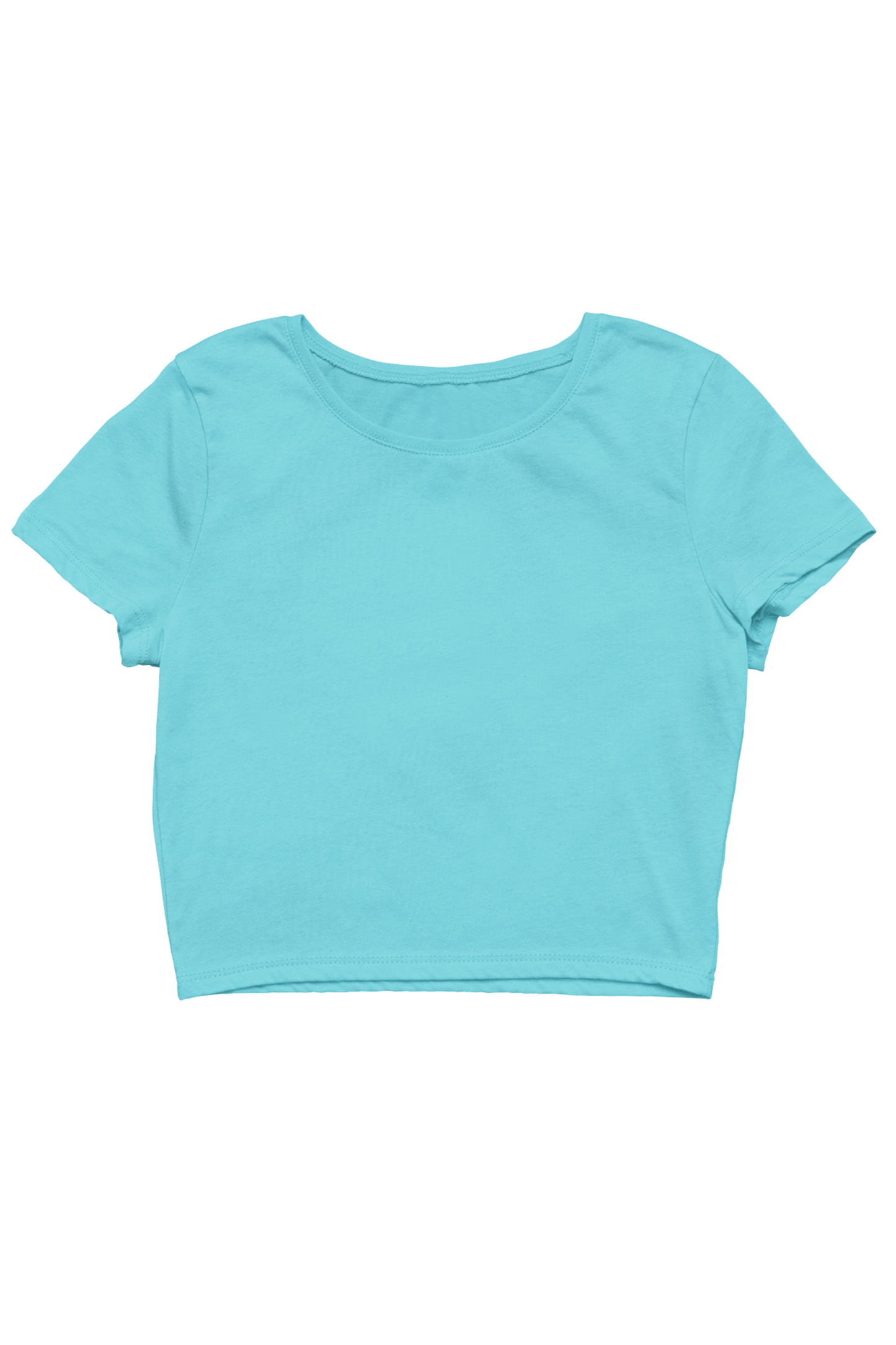 Azure Sky Blue Crop Top