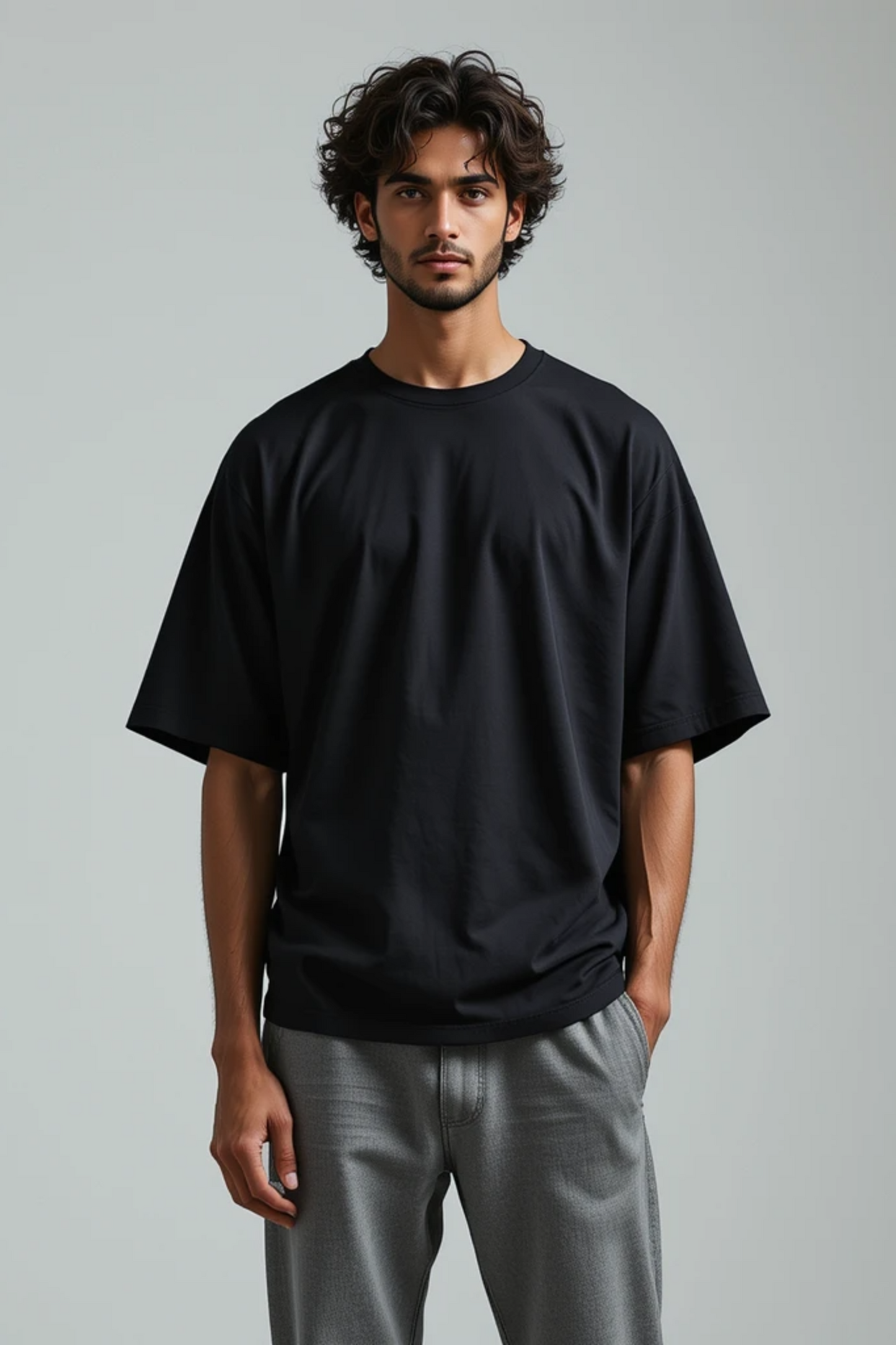 Eclipse Black Oversized T-Shirt